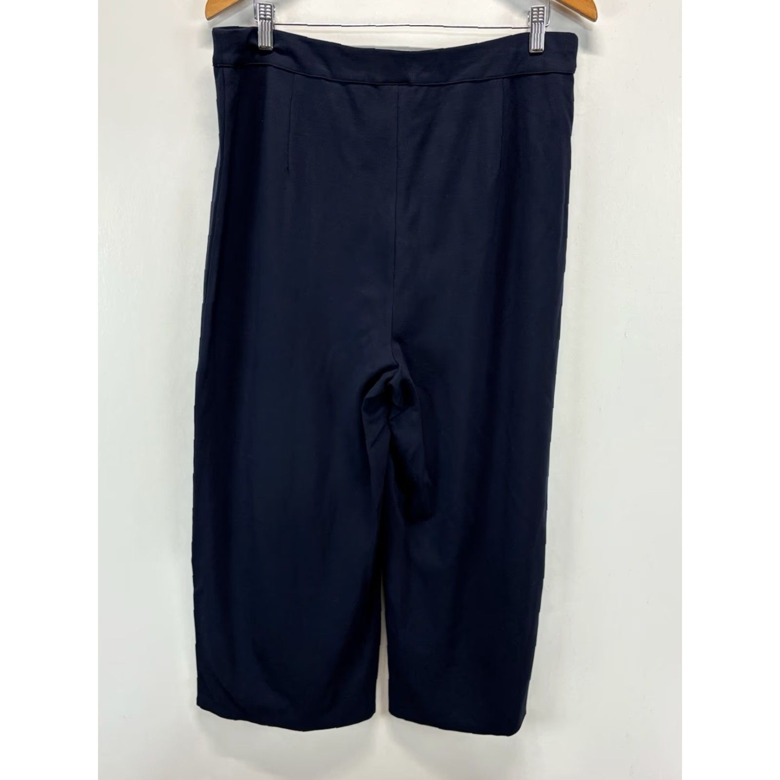 J. Jill VINTAGE J. Jill Wearever Cropped Pants Women XL Wide-Leg Business Casual Navy 90s Size 40" / US 18 - 3 Thumbnail