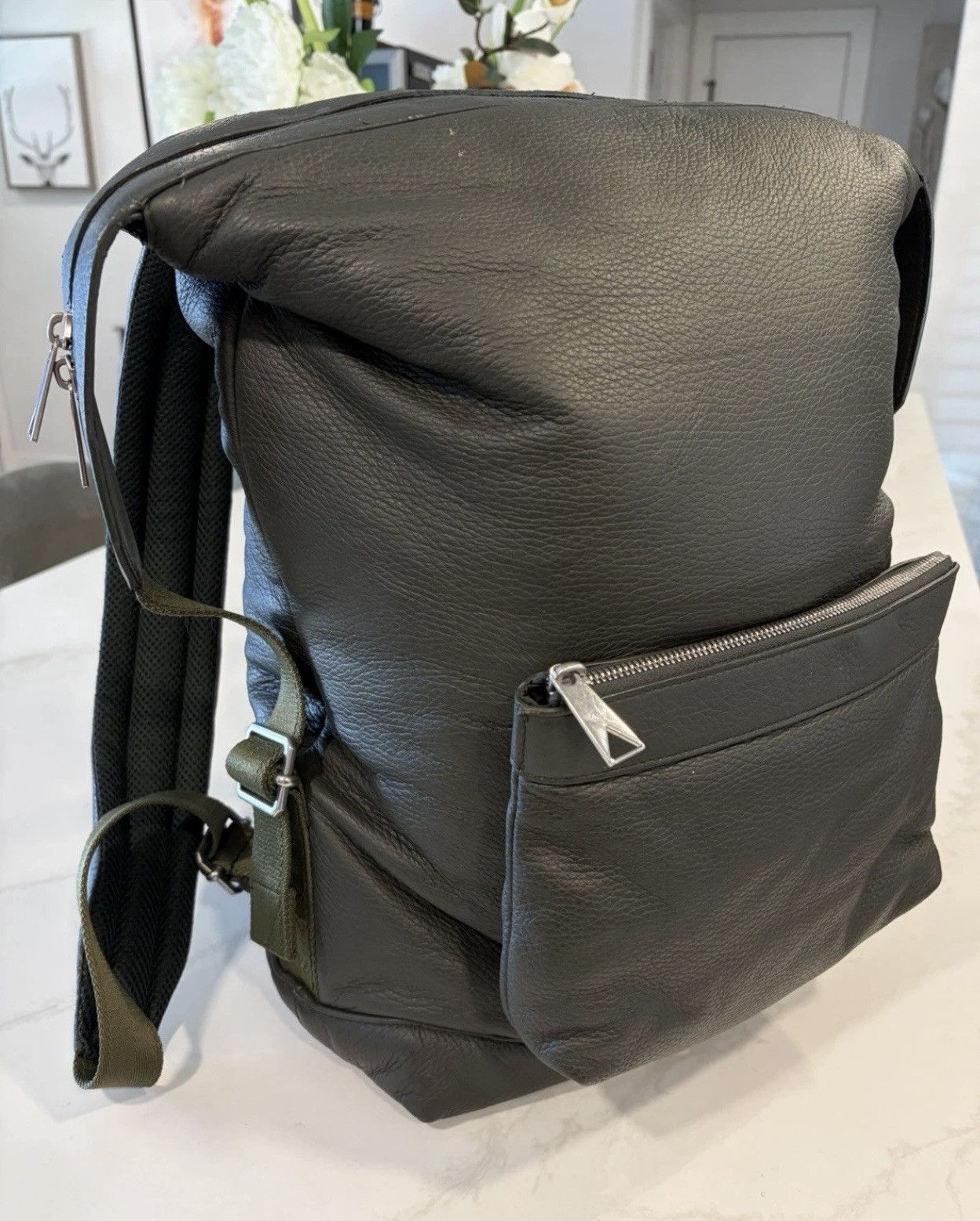 Bottega Veneta deer leather backpack