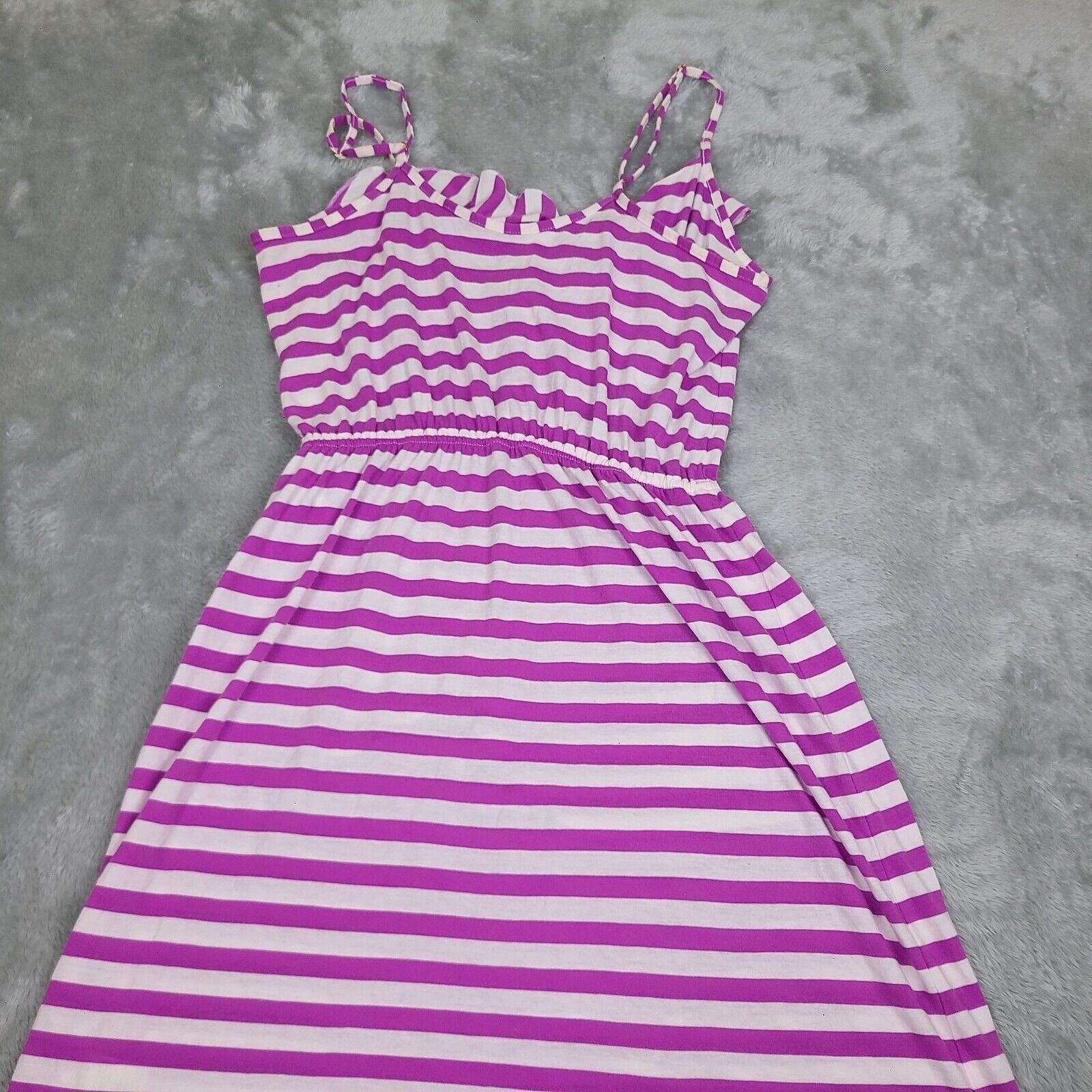 Lilly Pulitzer Lilly Pulitzer Pansy Purple Striped Spaghetti Strap Sun Dres Size XS / US 0-2 / IT 36-38 - 4 Thumbnail
