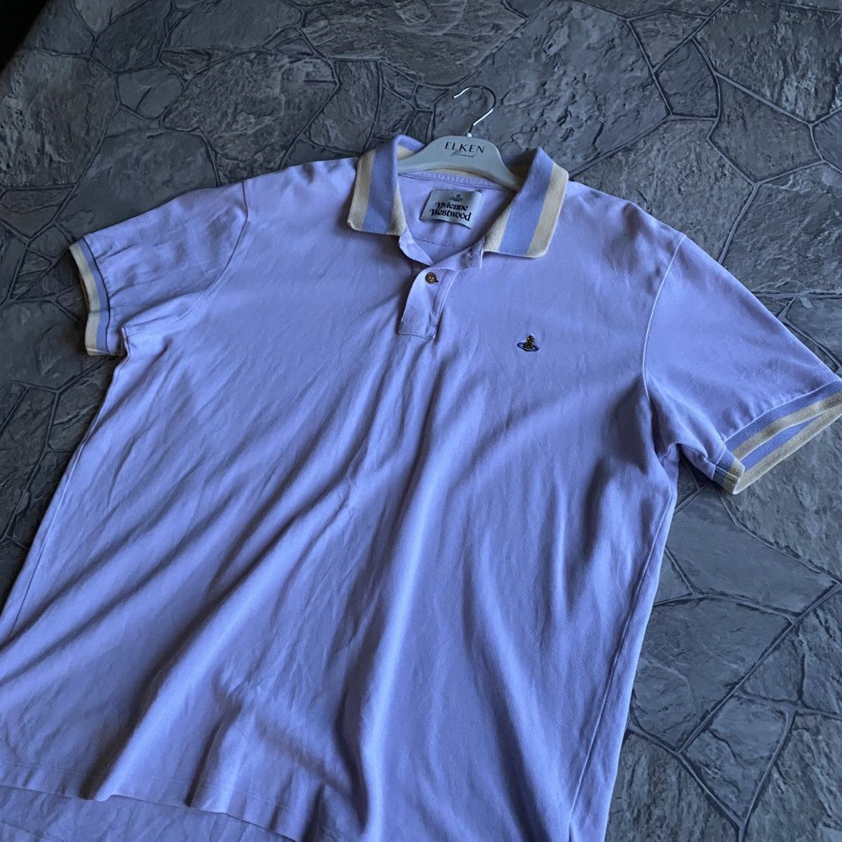 Vivienne Westwood Vivienne Westwood Polo T-Shirt Vintage Small Orb Logo Luxury Size US XL / EU 56 / 4 - 2 Thumbnail