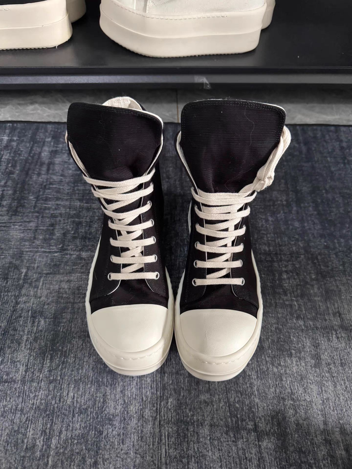Rick Owens Brand New Rick Owens High-Top Converse Size US 7 / IT 37 - 3 Thumbnail