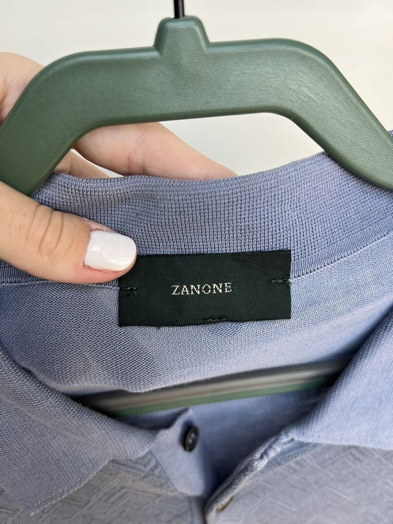 Zanone Zanone Knit Polo Size US L / EU 52-54 / 3 - 3 Thumbnail
