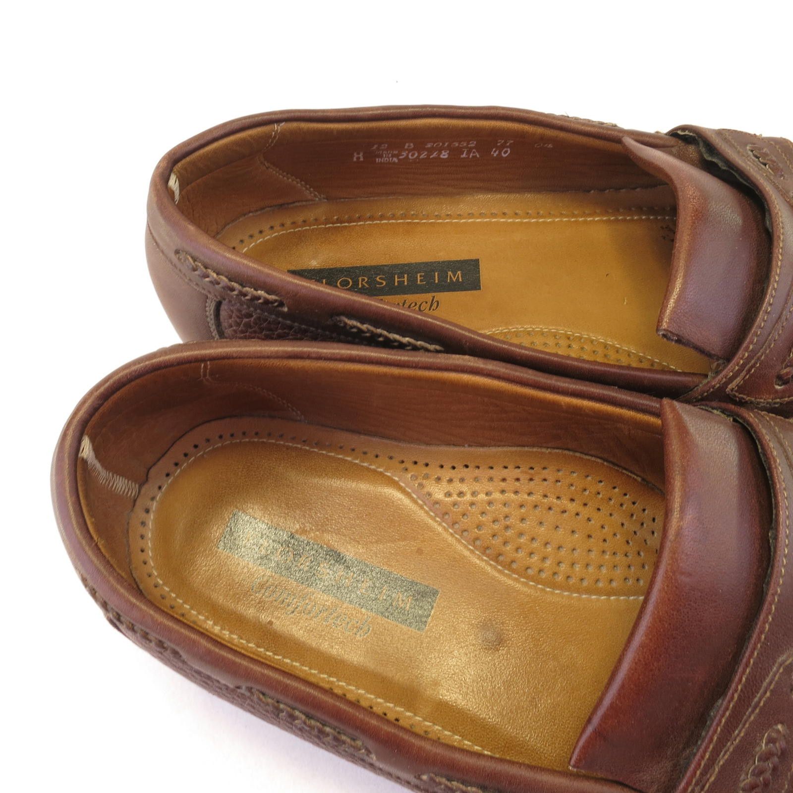Florsheim Stylish Brown Florsheim Comfortech Tassle Loafers - Size 12B Size US 12 / EU 45 - 4 Thumbnail