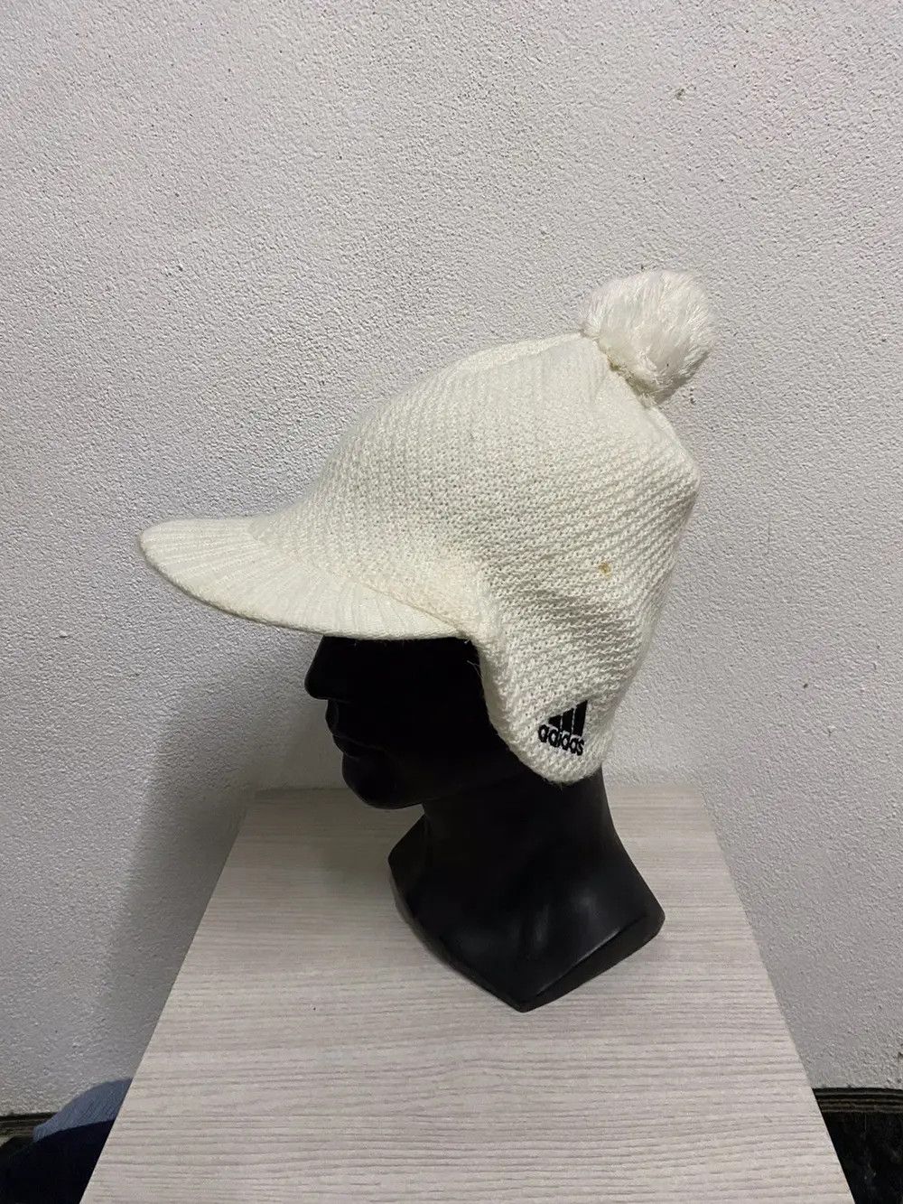 Adidas × Vintage Adidas Visor Beanie Hat Size ONE SIZE - 2 Thumbnail