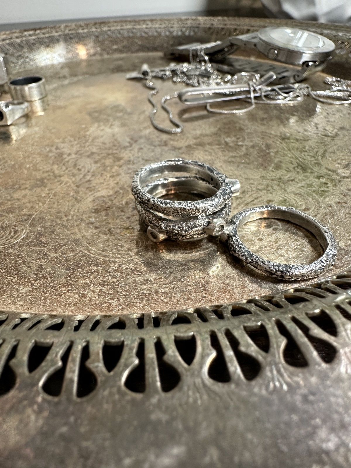 Gothmos Stacked Diamond Ring Set GM 0085 Size ONE SIZE - 6 Thumbnail