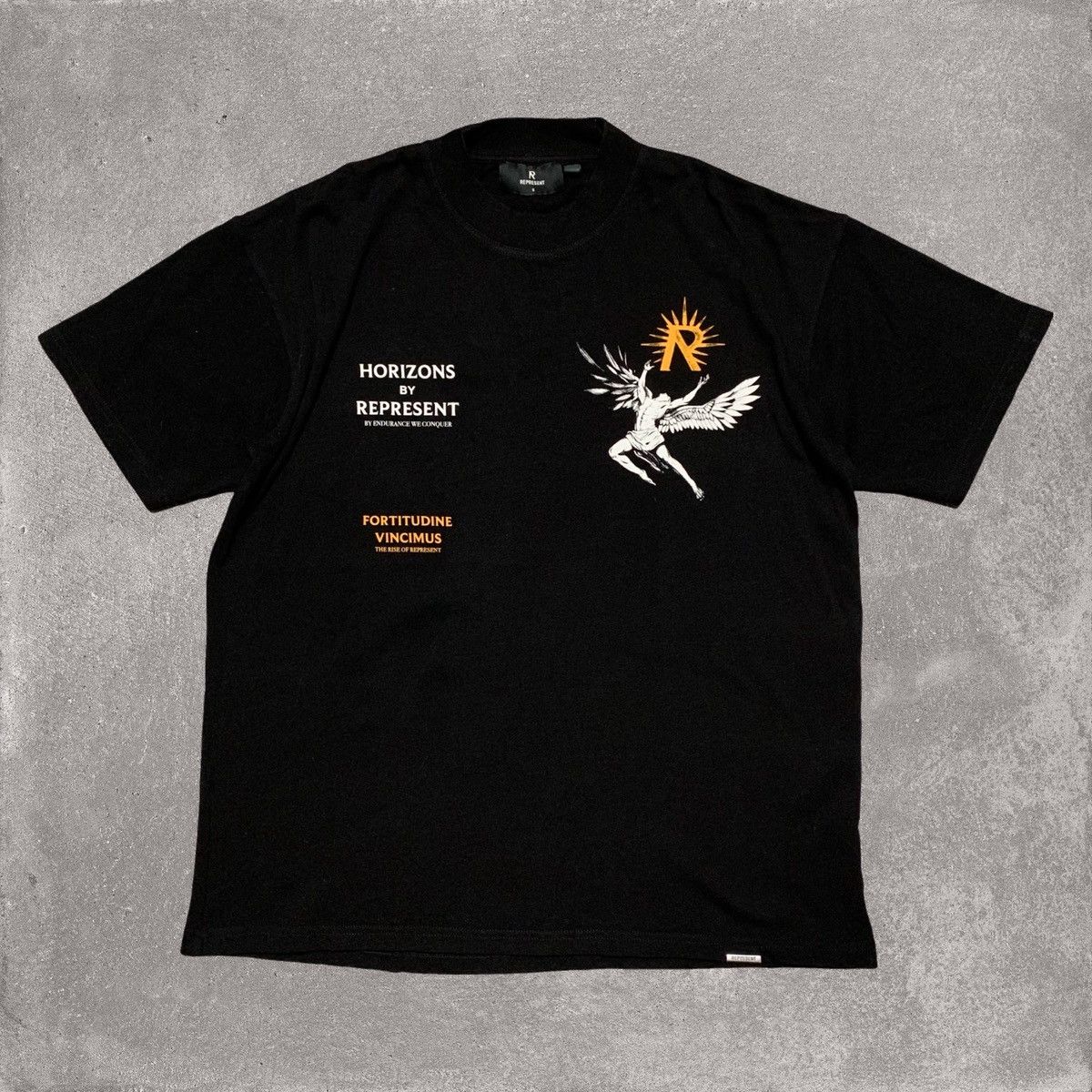 Represent Clo. Represent Small Icarus Jet Black Tee Size US S / EU 44-46 / 1 - 2 Thumbnail
