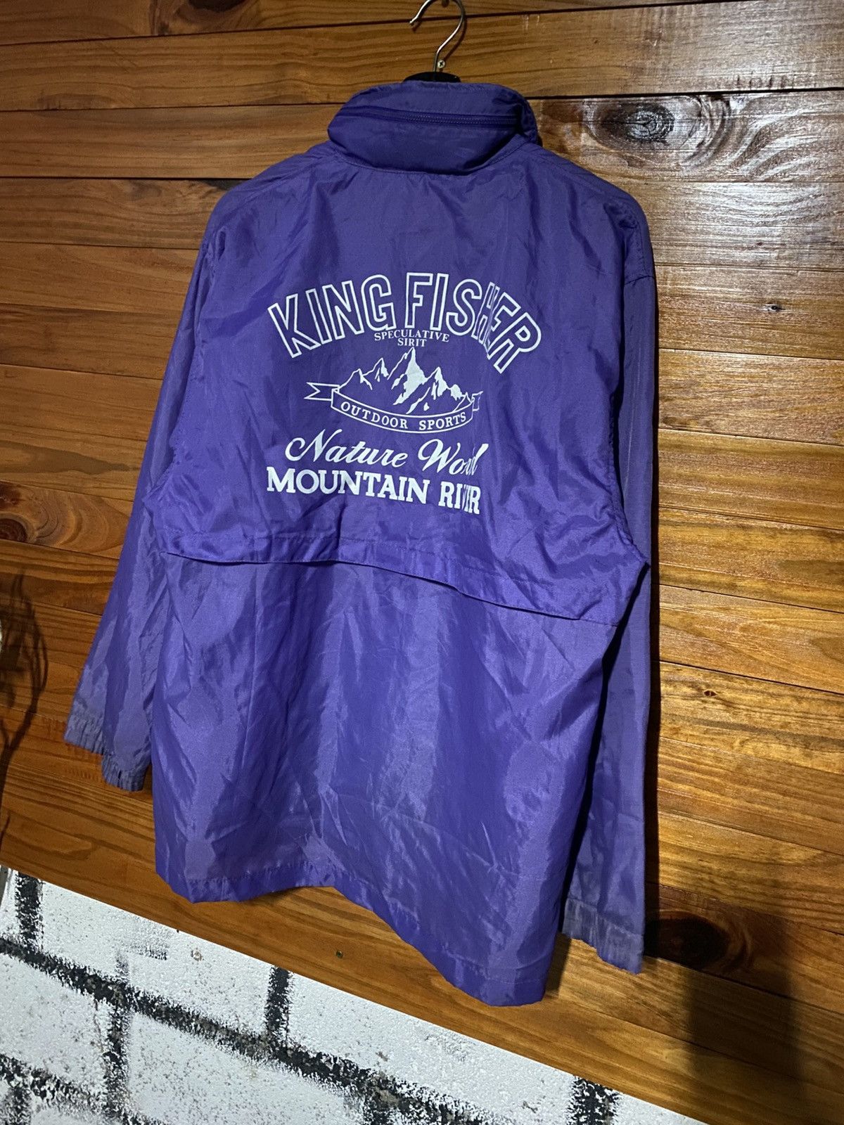Vintage Vintage 1990s King Fisher Outdoor Purple Nylon Coach Jacket Size US M / EU 48-50 / 2 - 9 Thumbnail