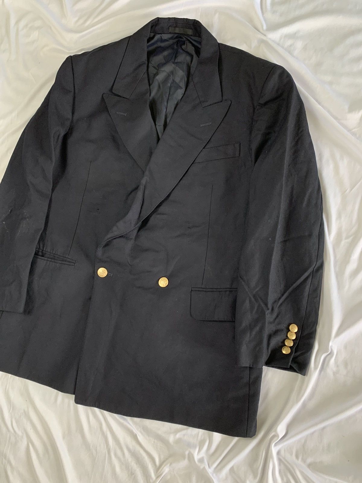 Burberry Burberrys vintage wool blazers men/ loropiana thierry mugler Size 38R - 4 Thumbnail