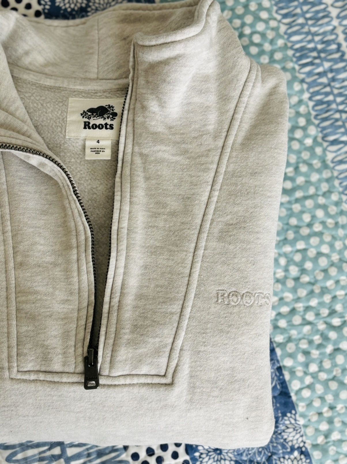 Roots ROOTS Half Zip Stein Gender Free - White Mix Size US L / EU 52-54 / 3 - 1 Thumbnail
