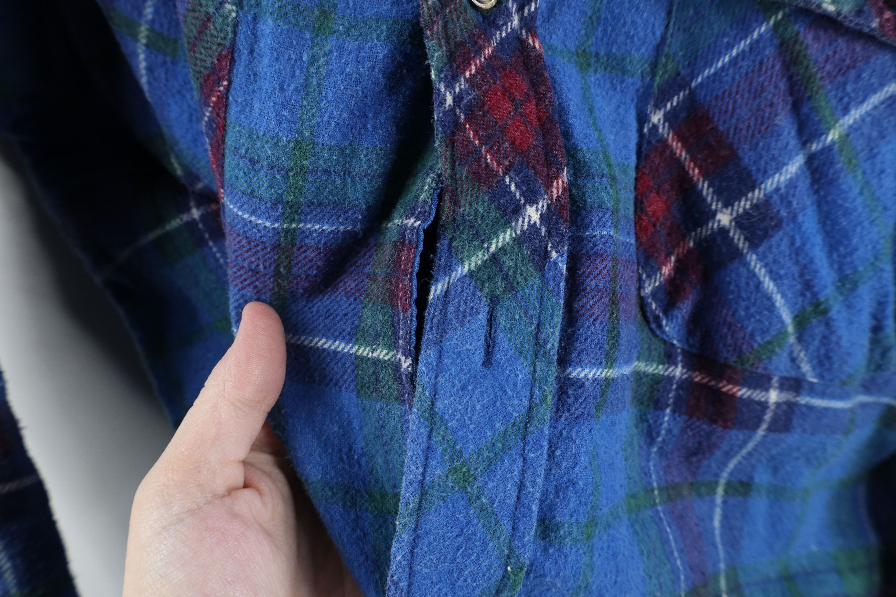Vintage Vintage 90s Streetwear Quilted Flannel Shirt Jacket Shacket Size US L / EU 52-54 / 3 - 4 Thumbnail