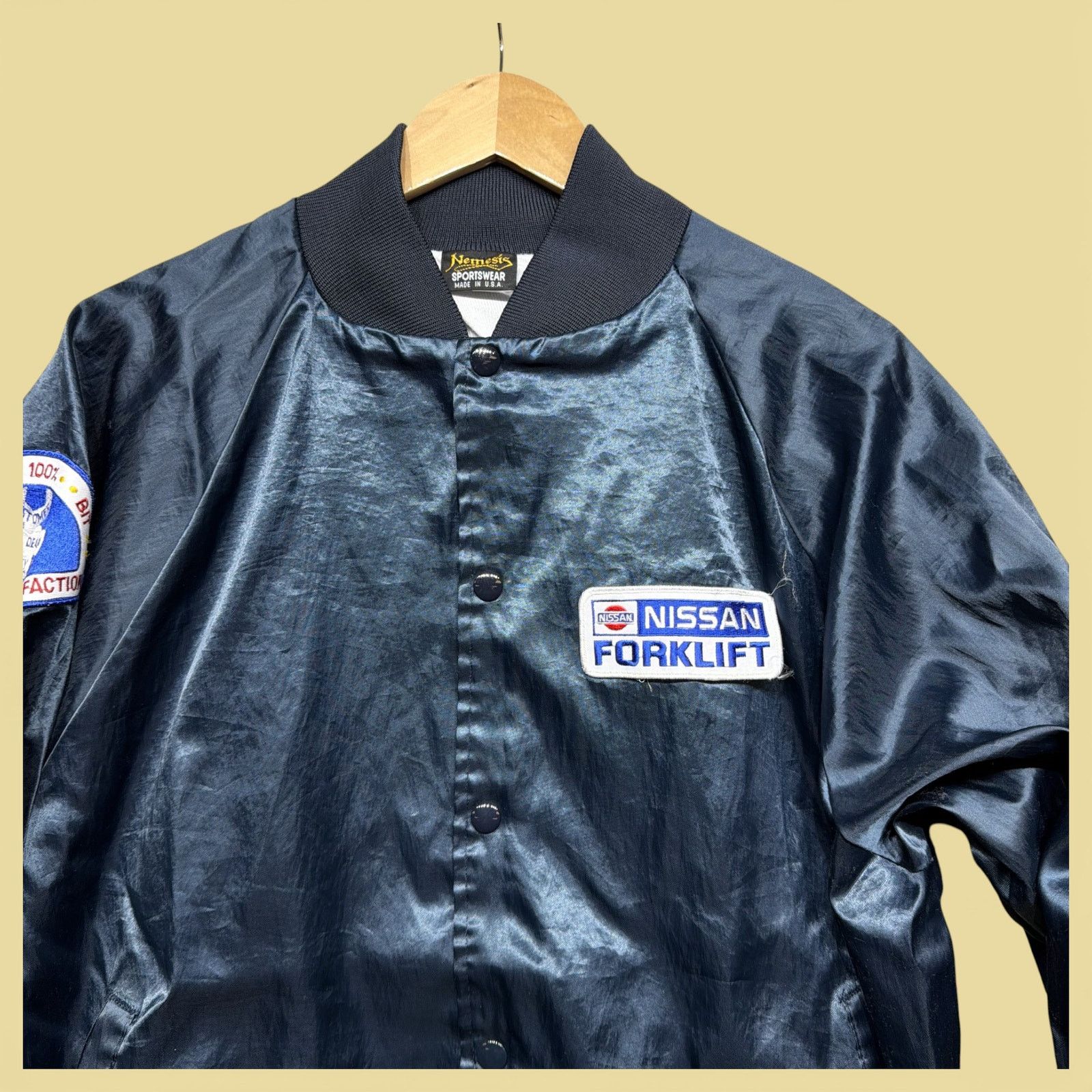 Vintage Vintage Nissan Forklift 80s Bomber Jacket Size Large Size US L / EU 52-54 / 3 - 2 Thumbnail