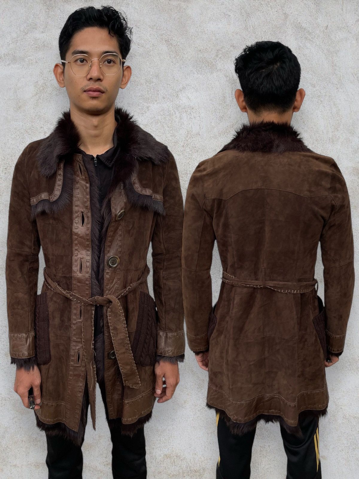 Burberry 🔥BURBERRY BLUE LABEL FAUX FUR LINING SHEEPSKIN LEATHER COAT Size S / US 4 / IT 40 - 1 Thumbnail