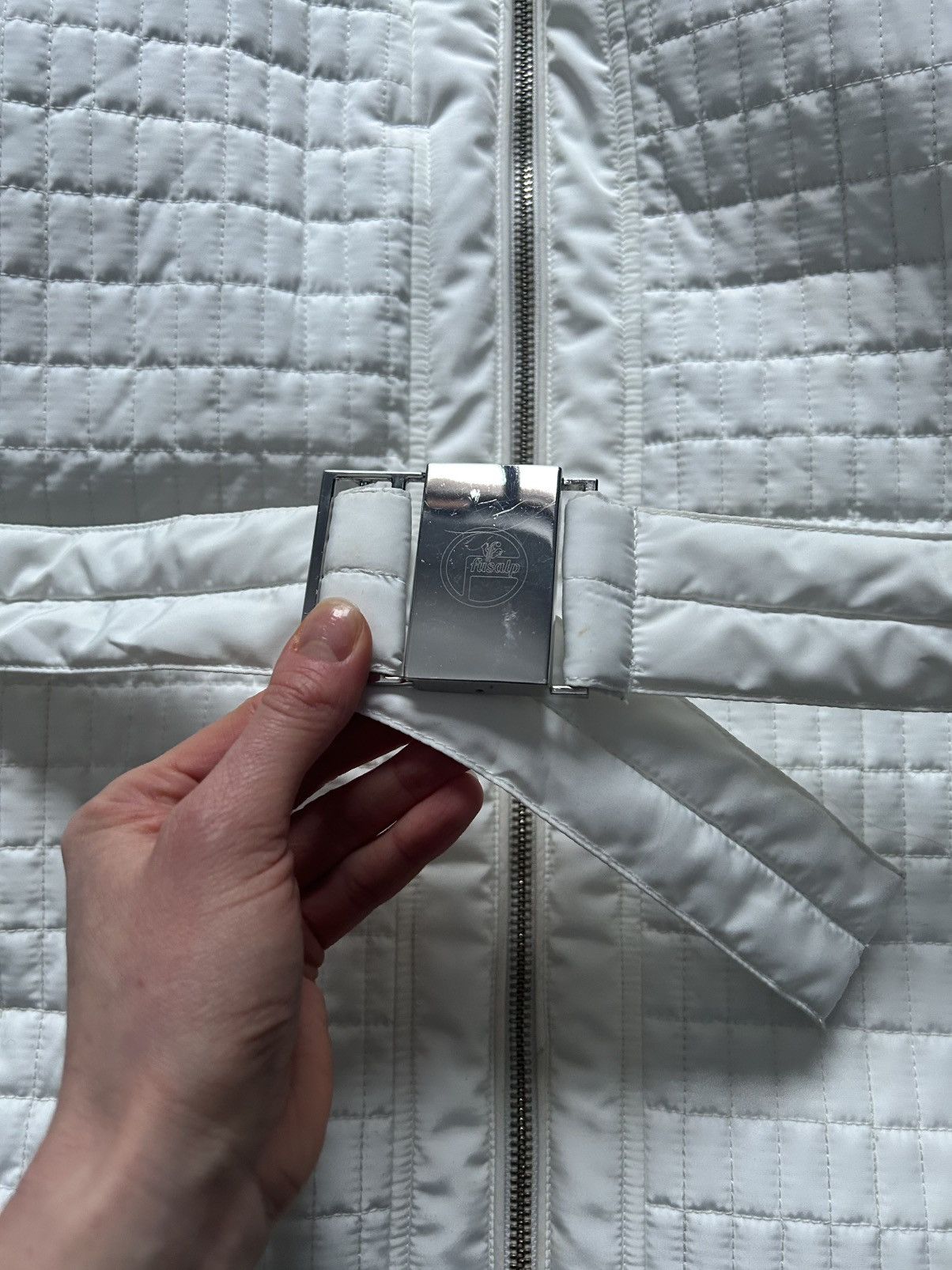 Fusalp Fusalp white ski city jacket with belt new XL 42 Size XL / US 12-14 / IT 48-50 - 4 Thumbnail