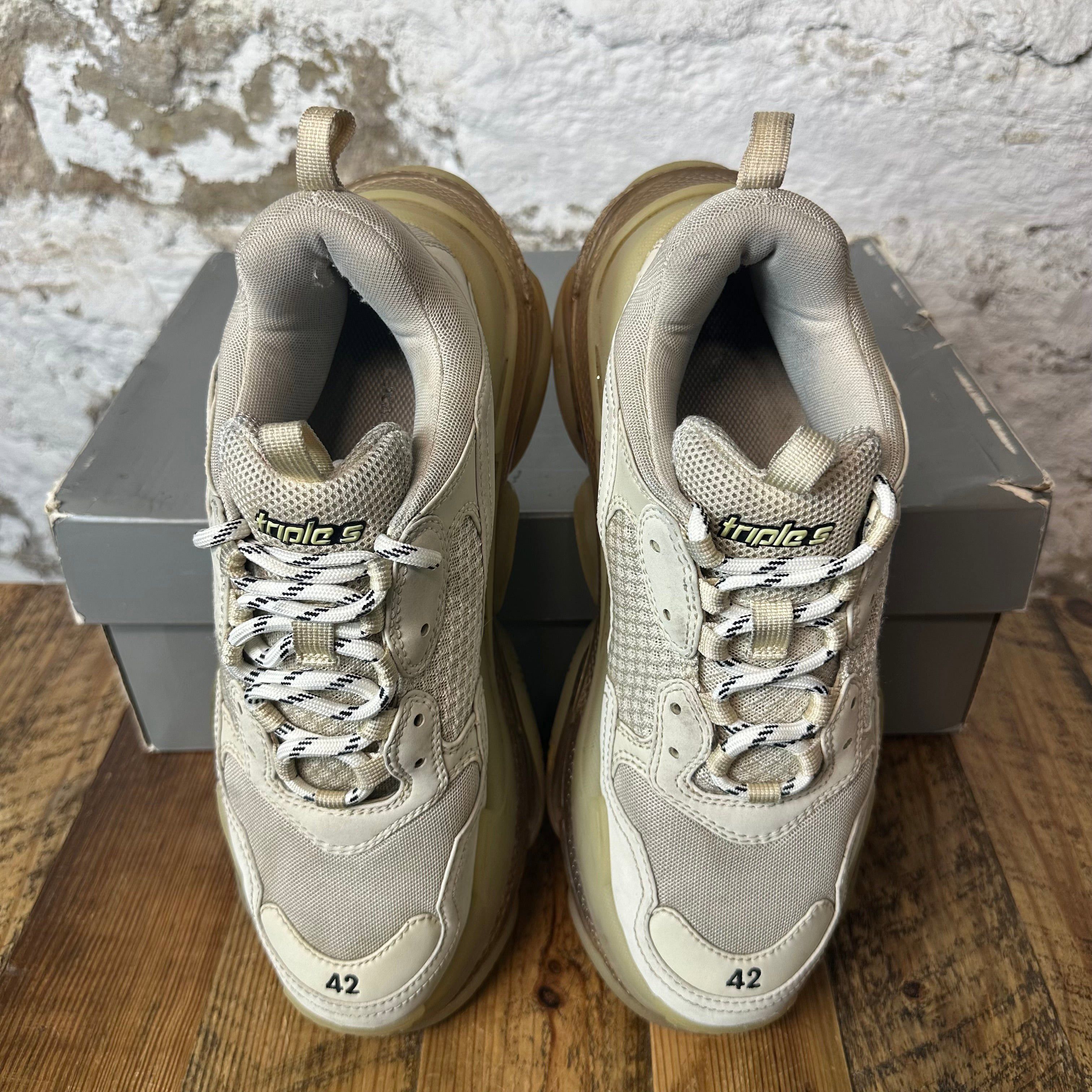 Balenciaga Balenciaga Triple S Cream Sz 9 (42) Size US 9 / EU 42 - 3 Thumbnail