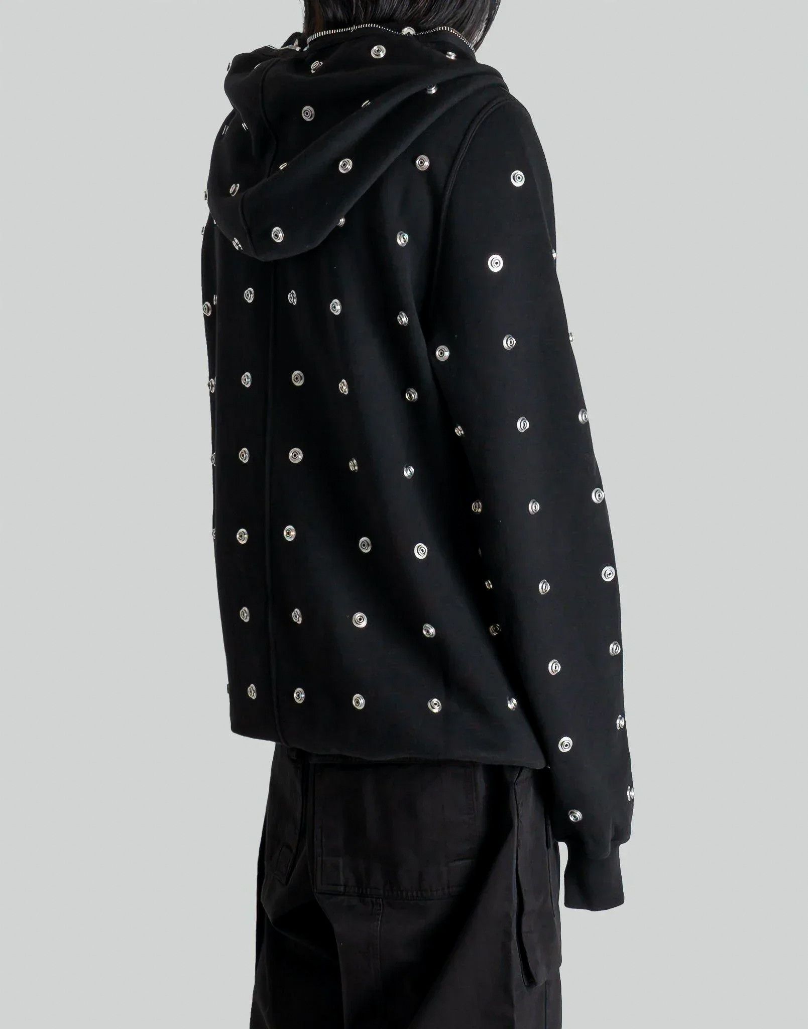 Rick Owens Drkshdw Jumbo Gimp Hoodie Press Stud Button Sealed Zip SS24 Lido Size US S / EU 44-46 / 1 - 15 Thumbnail