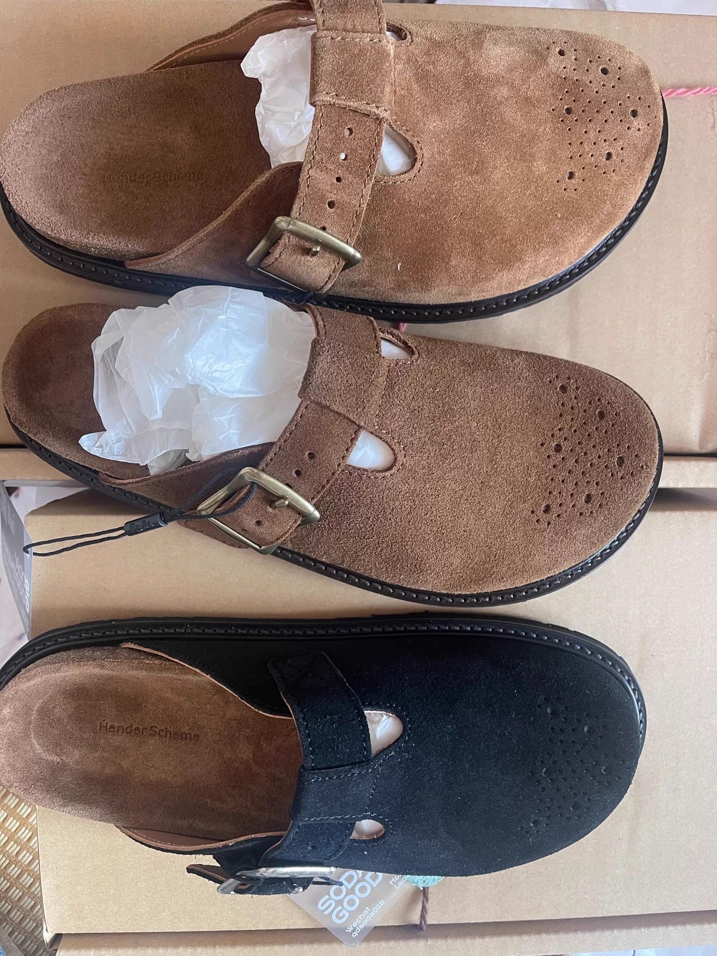 Hender Scheme hender scheme new Asian sandal brown/dk brown/black 4 Size US 4 / IT 34 - 7 Thumbnail