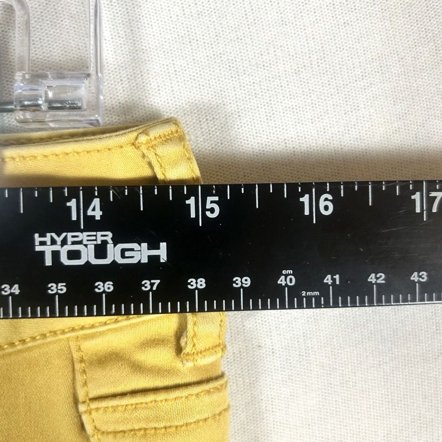 Vintage Maurices Skinny Pants Womens Size S Cotton Blend Yellow Pockets Stretch Jegging Front Flat Zipper Button Size 38" / US 16 / IT 52 - 5 Thumbnail