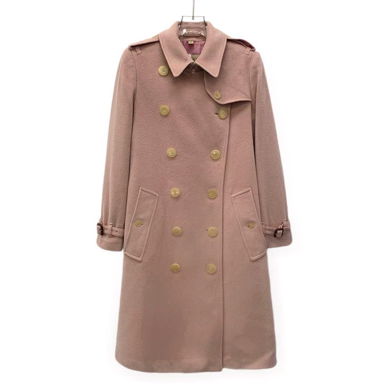 Burberry Burberry Pink Cashmere Double-Breasted Coat Size US XS / EU 42 / 0 - 1 Thumbnail