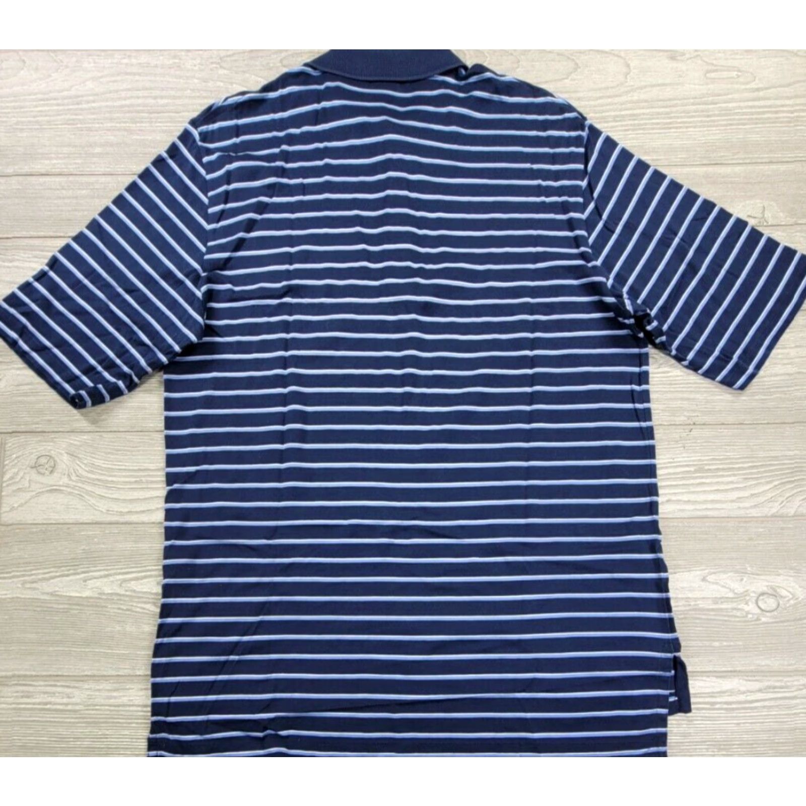 Ralph Lauren Ralph Lauren Polo Shirt M Blue Stripe Short Sleeve Men Polo Shirt Regular Fit Blue Navy Pony 50s 60s Inspired Size US M / EU 48-50 / 2 - 5 Thumbnail