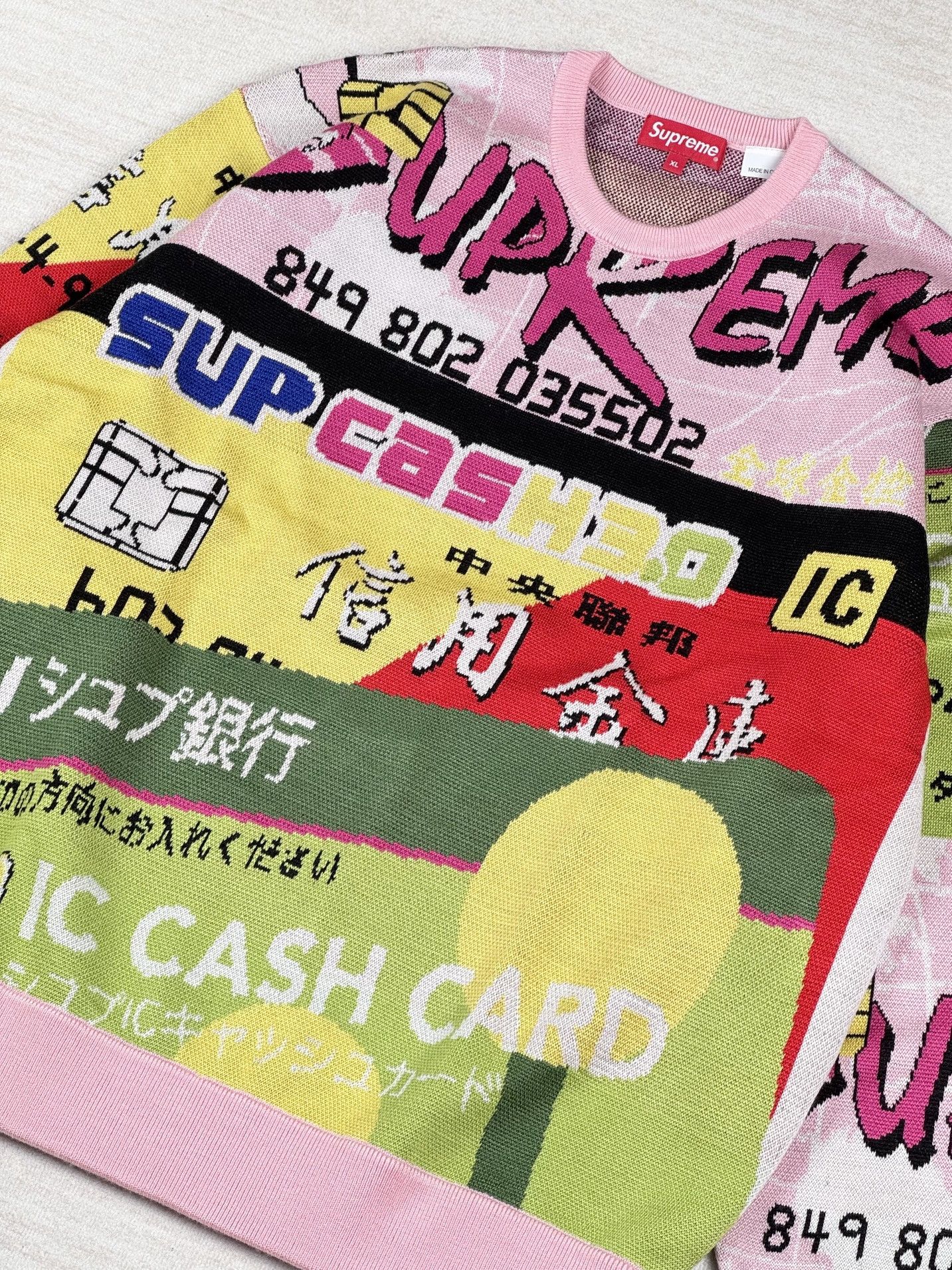 Supreme credit card sweater Size US XL / EU 56 / 4 - 2 Thumbnail