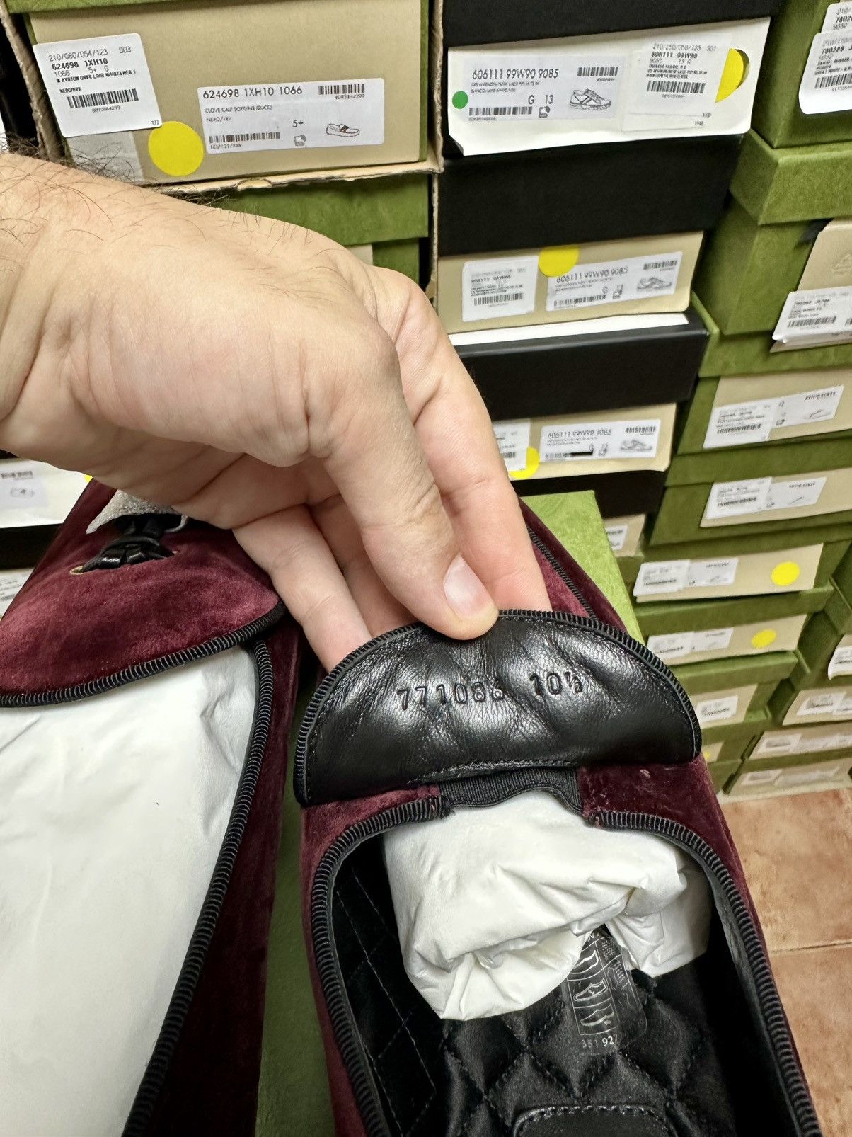 Gucci Gucci Leather Loafers 'Burgundy' Size US 11 / EU 44 - 10 Thumbnail