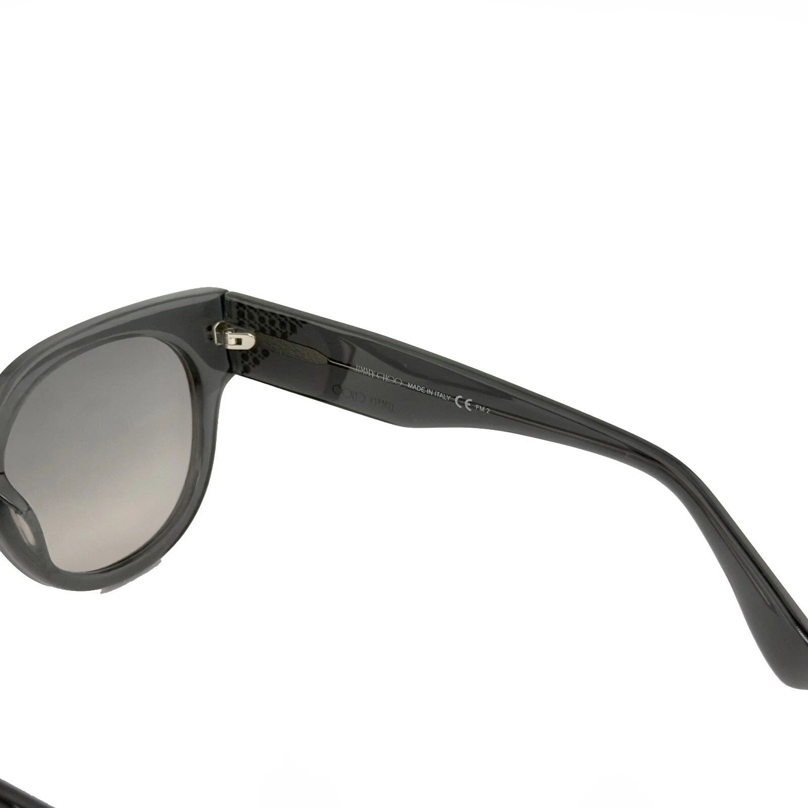 Jimmy Choo JIMMY CHOO OLA Translucent Grey Crystal Sunglasses Ola/S Size ONE SIZE - 7 Thumbnail
