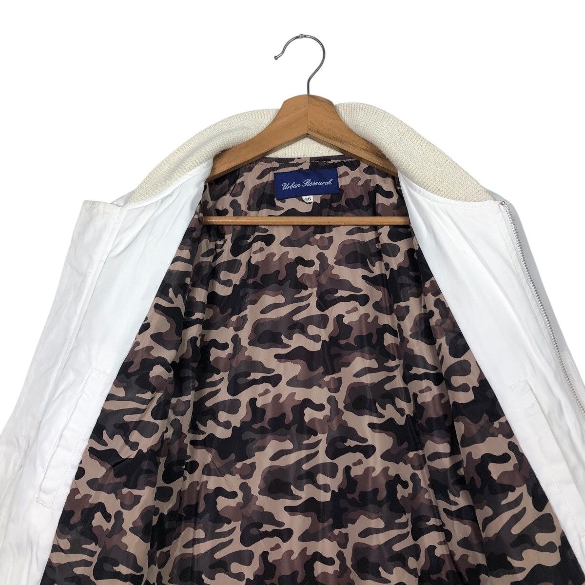 Japanese Brand 📌Rich White Vtg Bomber Jacket Urban Research Issey Miyake Size US M / EU 48-50 / 2 - 15 Thumbnail