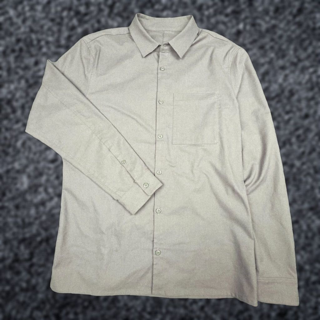 Lululemon Lululemon Commission Shirt Mens Small-Medium Gray Button-Up Performance Stretch Size US S / EU 44-46 / 1 - 1 Thumbnail