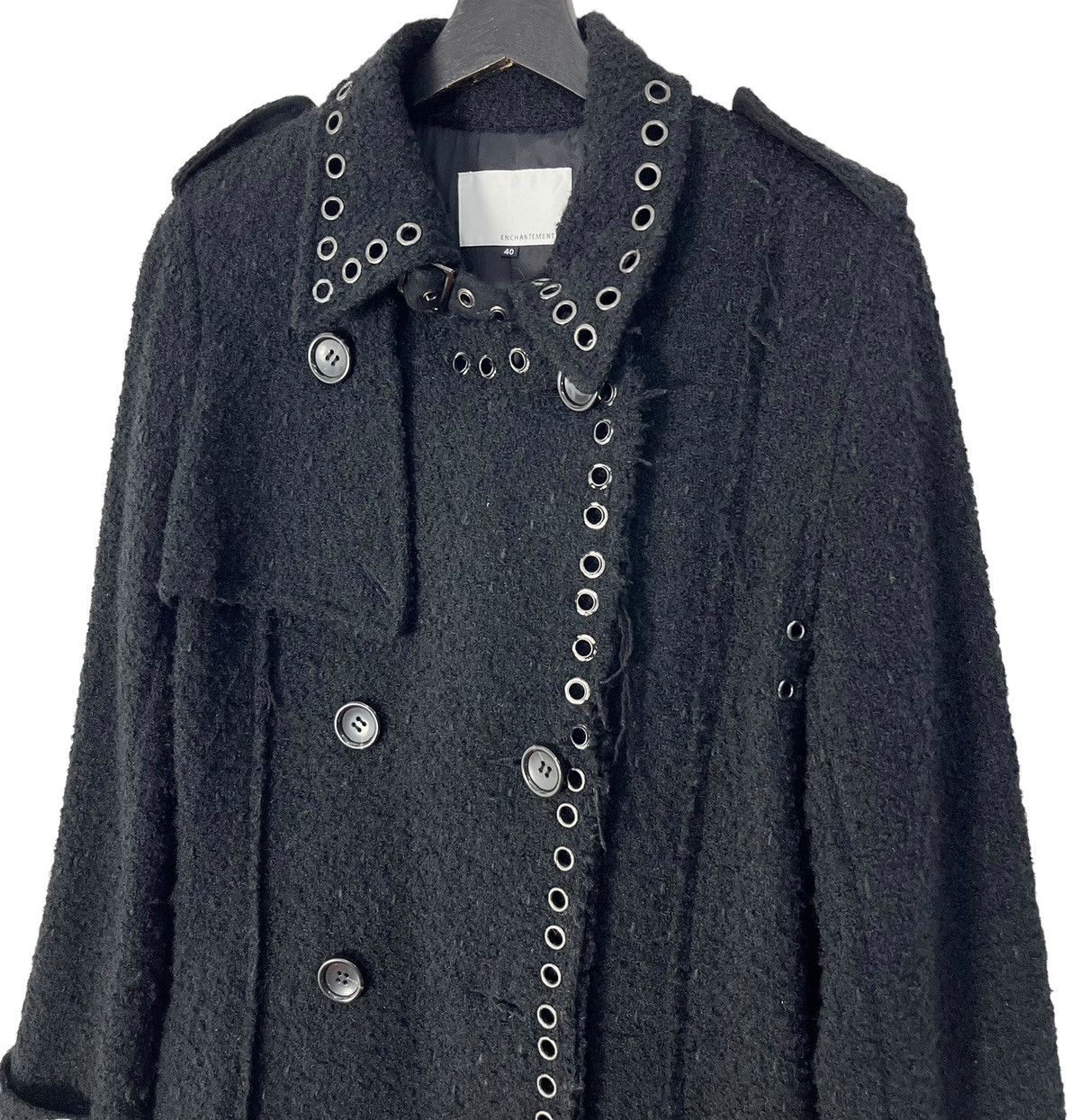 Enchantment × Japanese Brand Japanese Brand Enchantment Wool Stretch Gothic Women Coat Size S / US 4 / IT 40 - 5 Thumbnail