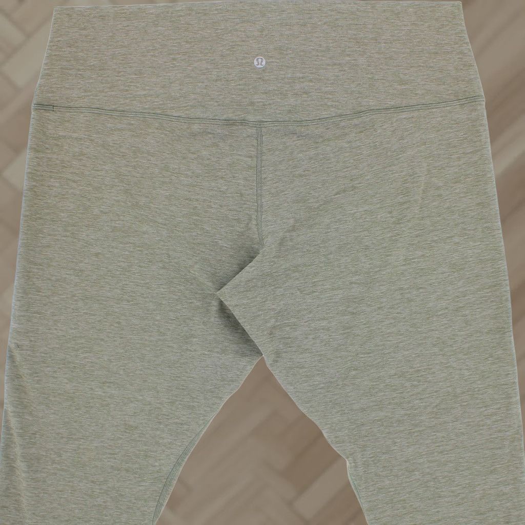 Lululemon Lululemon Align High Rise Leggings Olive Heather Plus 20 Inseam 25 in Nulu Nylon Spandex Cropped Slim Womens Leggings Size 42" / US 20 - 1 Thumbnail
