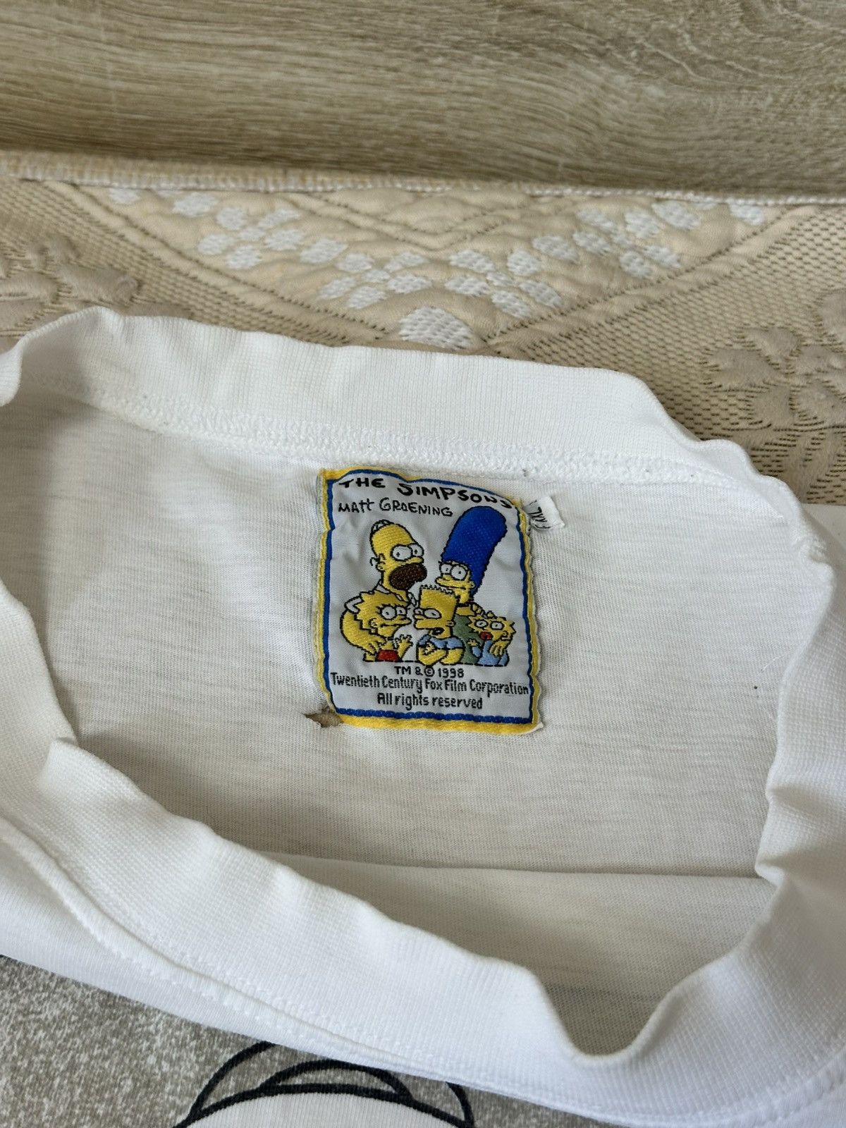 The Simpsons 🔥 1998 The Simpsons Couch Potato Homer Cartoon T Shirt USA Size US XXL / EU 58 / 5 - 9 Thumbnail