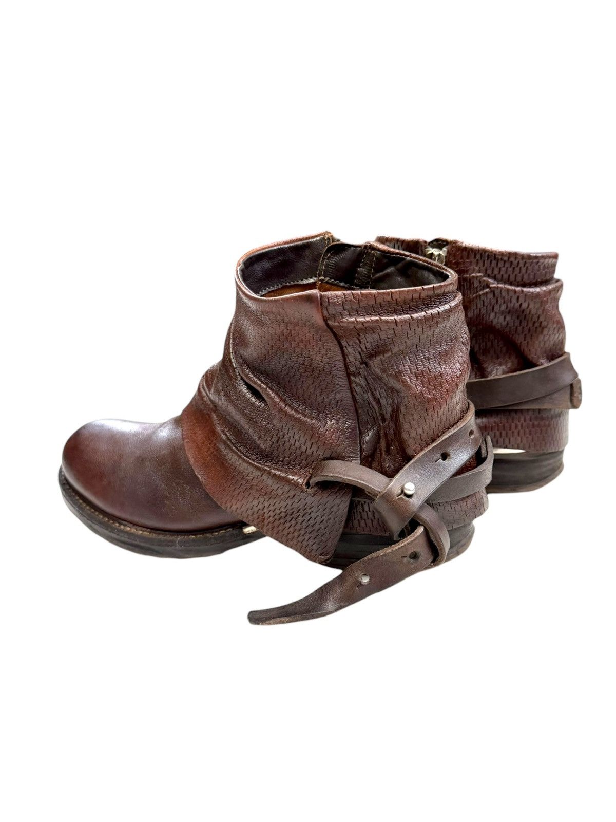 A.S.98 Vintage A.S. 98 Leather Boots Avantgarde Airstep Guidi style Size US 8 / IT 38 - 4 Thumbnail