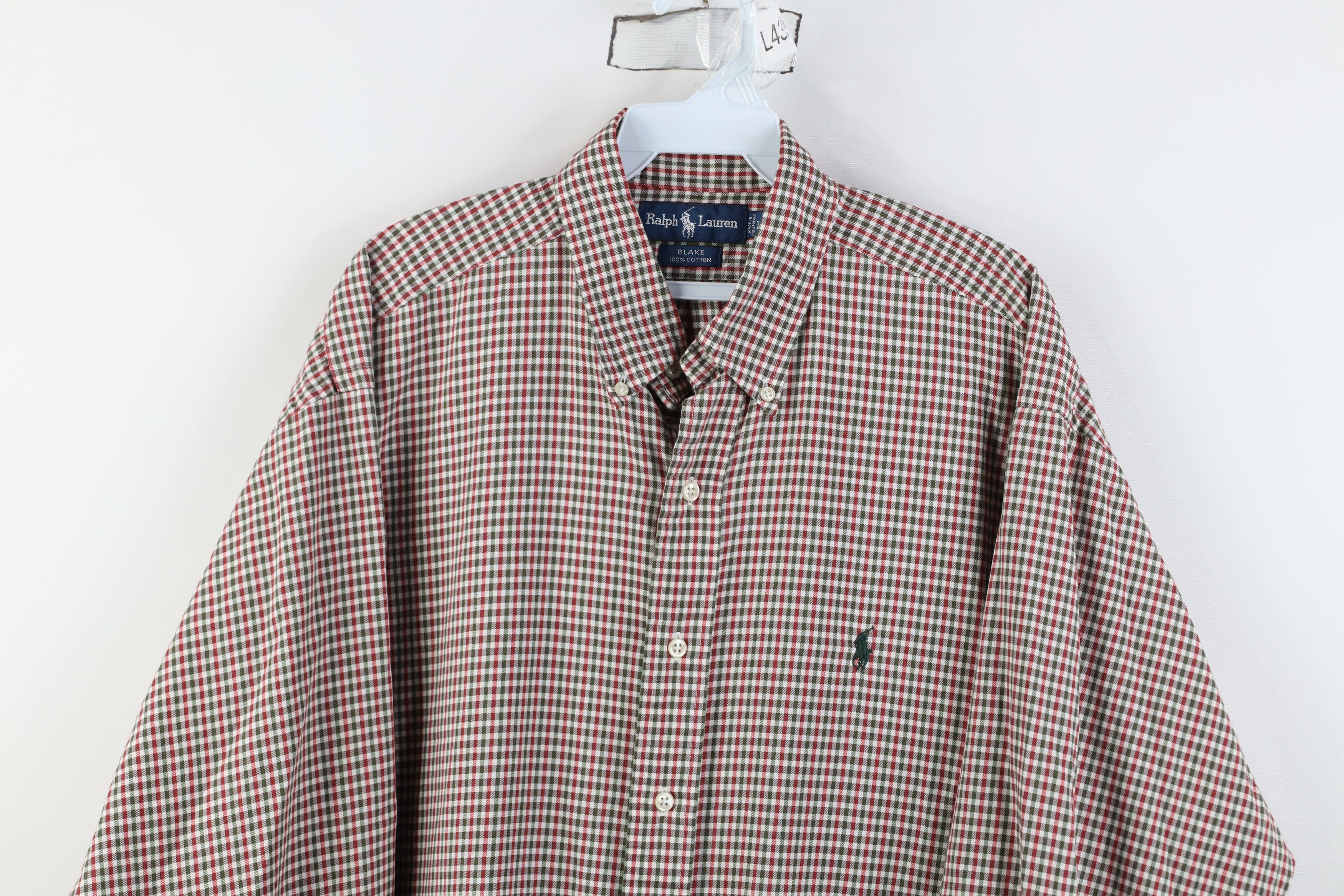 Ralph Lauren Vintage 90s Ralph Lauren Collared Button Down Shirt Plaid Size US L / EU 52-54 / 3 - 2 Thumbnail
