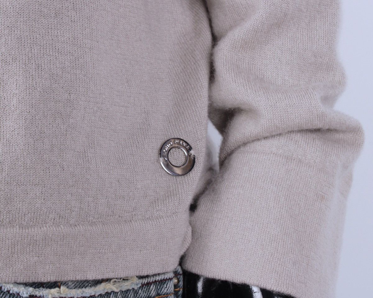 Designer × Loro Piana LORO PIANA 100% Cashmere Logo Metal Beige Sweater Jumper Size M / US 6-8 / IT 42-44 - 6 Thumbnail
