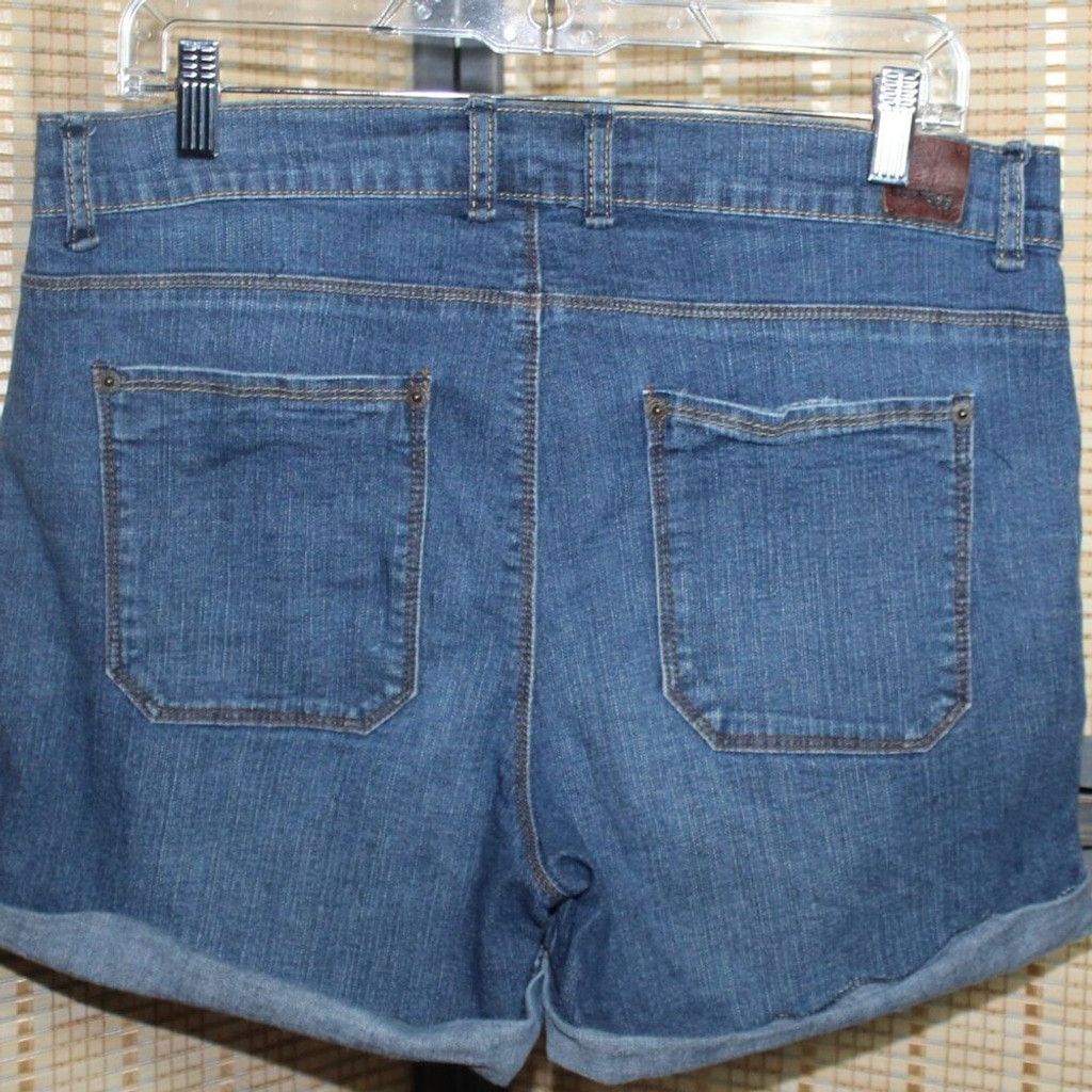 Express Express Roll Hem Cut off Distressed Denim Shorts Size 32" / US 10 / IT 46 - 5 Thumbnail