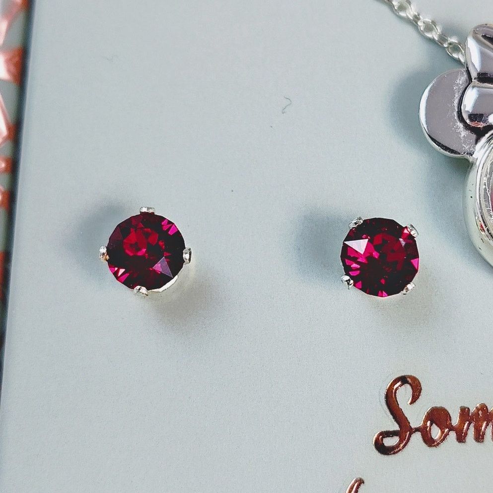 Disney Disney Minnie Mouse Maroon Necklace & Earrings Set NIB Size ONE SIZE - 3 Thumbnail