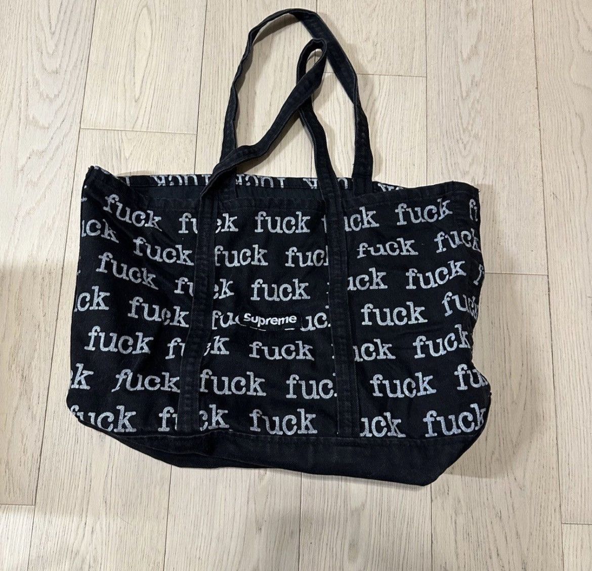 Supreme Supreme fuck tote bag | Grailed
