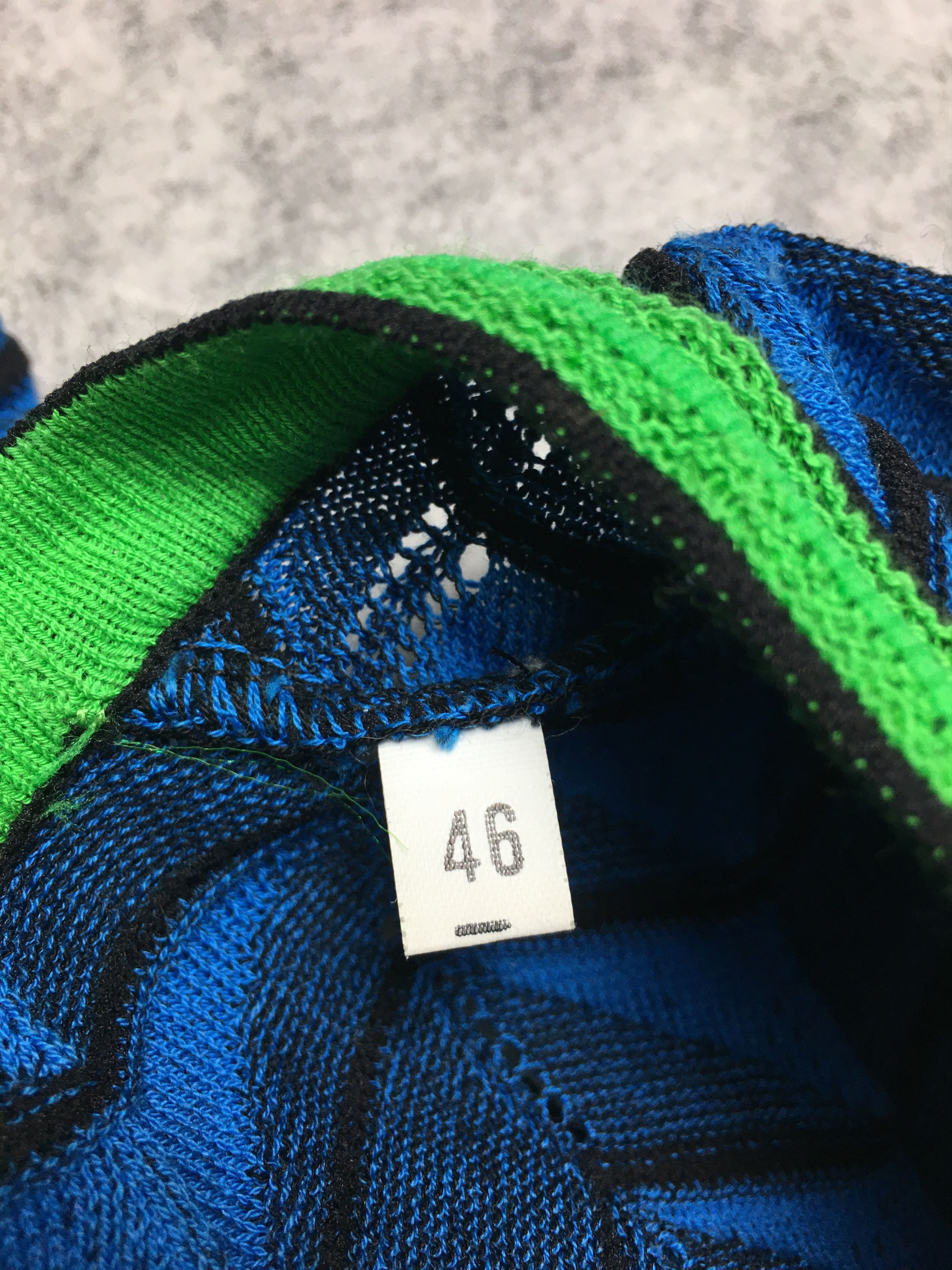 Missoni M Missoni Zigzag Print Blue Green Knit Dress Size EU 46 Size L / US 10 / IT 46 - 7 Thumbnail