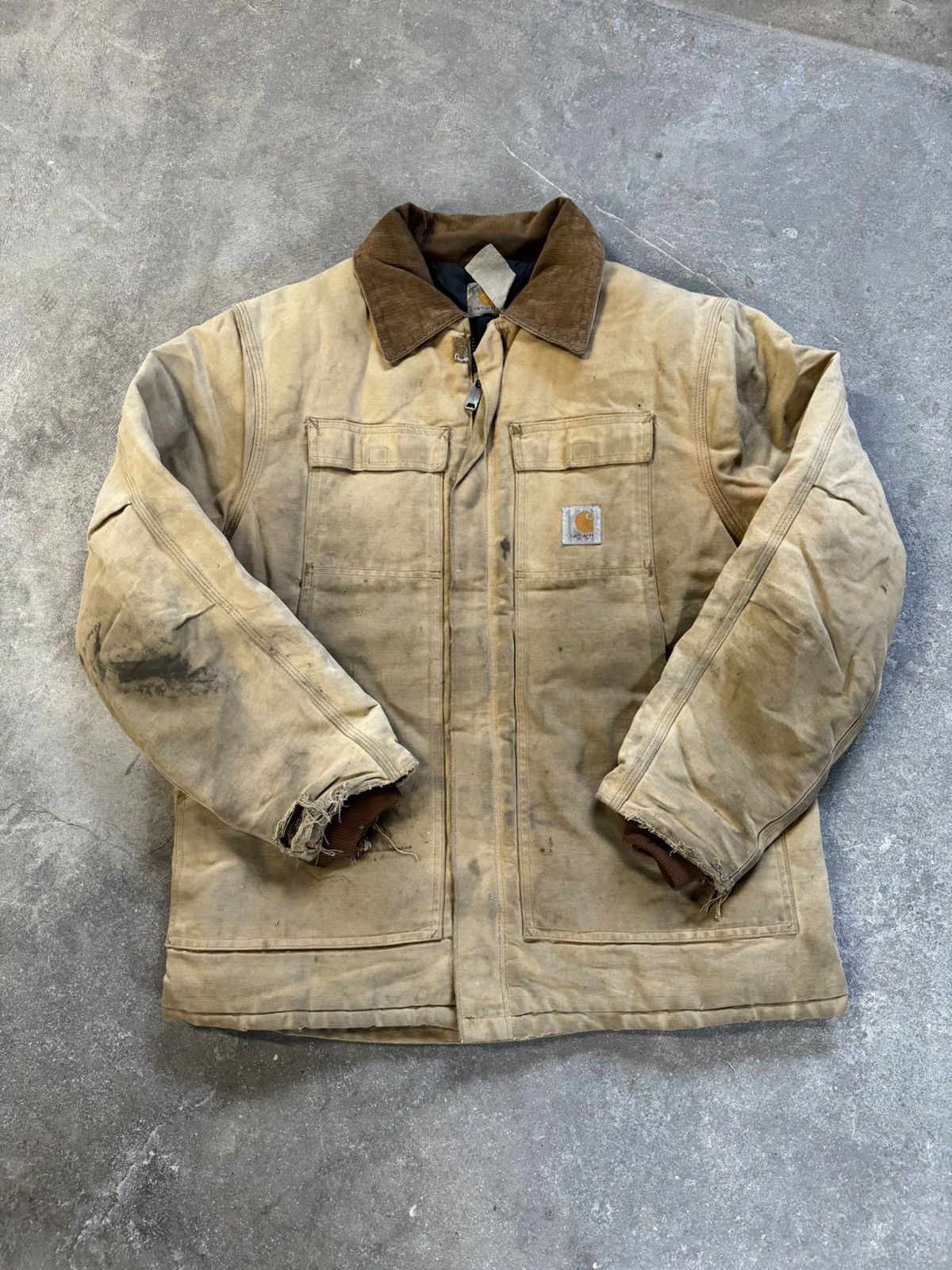 image of Vintage Carhartt Workwear Jacket in Brown, Men's (Size XL)