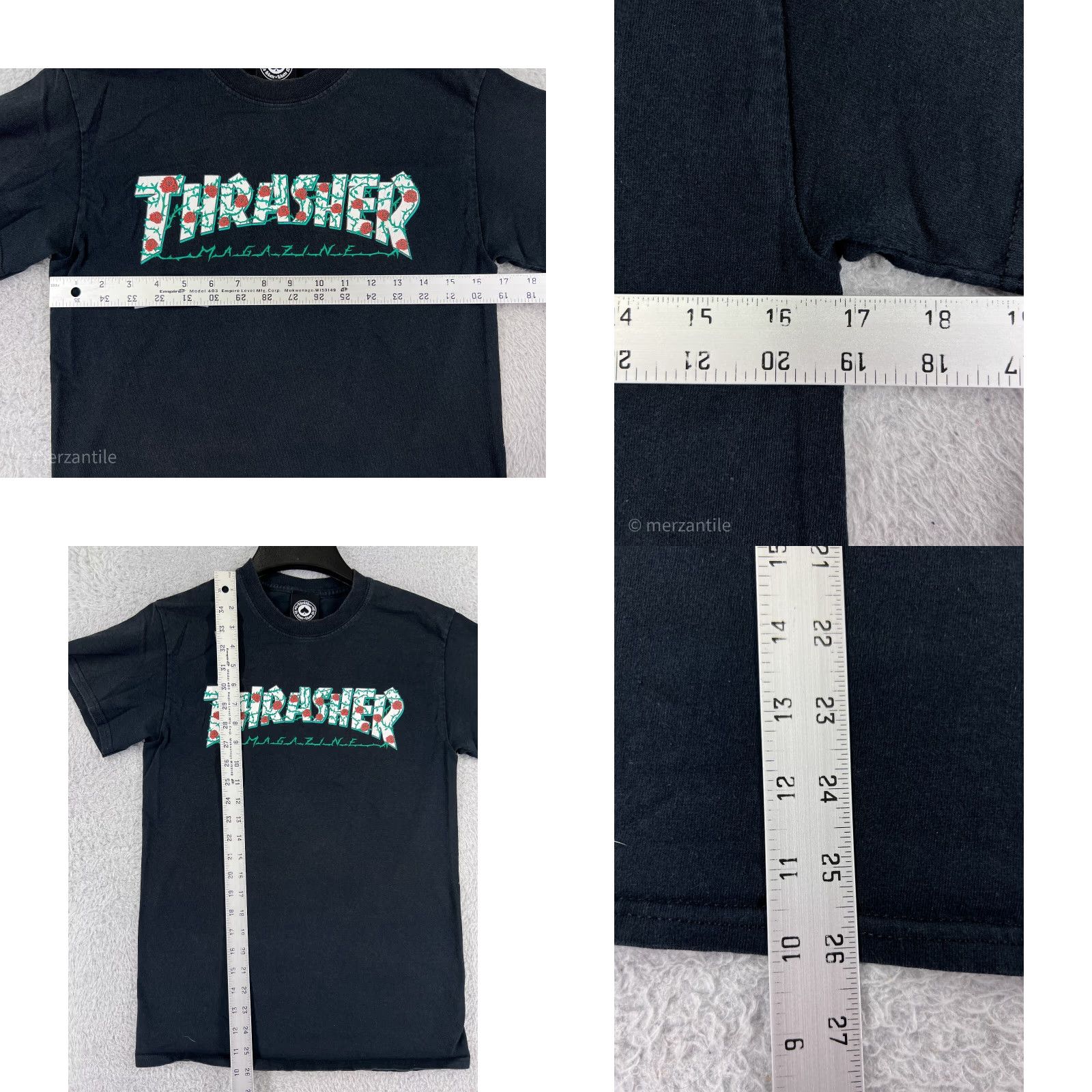 Thrasher Thrasher Shirt Men’s Small Black 100% Cotton Logo Skate Retro Beach 90s Shirt Mens T-Shirt Size US S / EU 44-46 / 1 - 9 Thumbnail