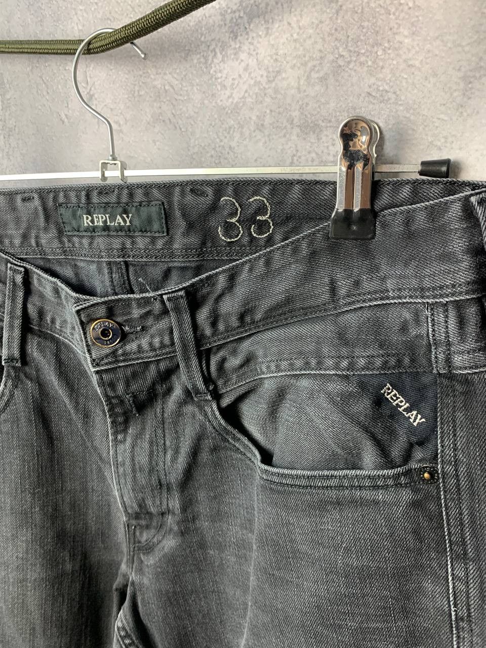 Replay REPLAY M914 Denim Jeans Pants Black Women's size 33х34 Size 31" - 9 Thumbnail
