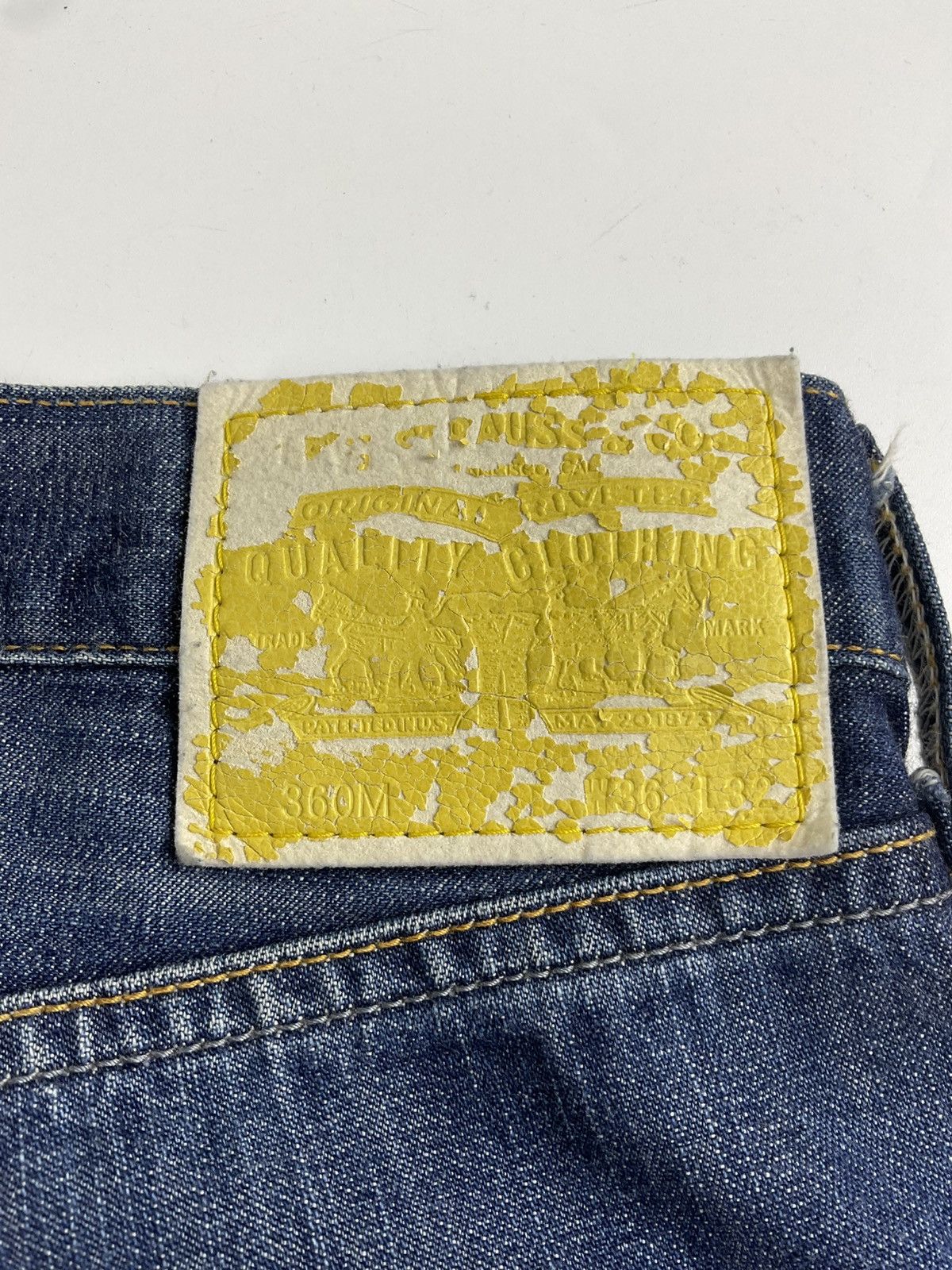 Fragment Design × Levi's Levis Fenom S/S'09 Yellow FLash Denim Size US 36 / EU 52 - 10 Thumbnail