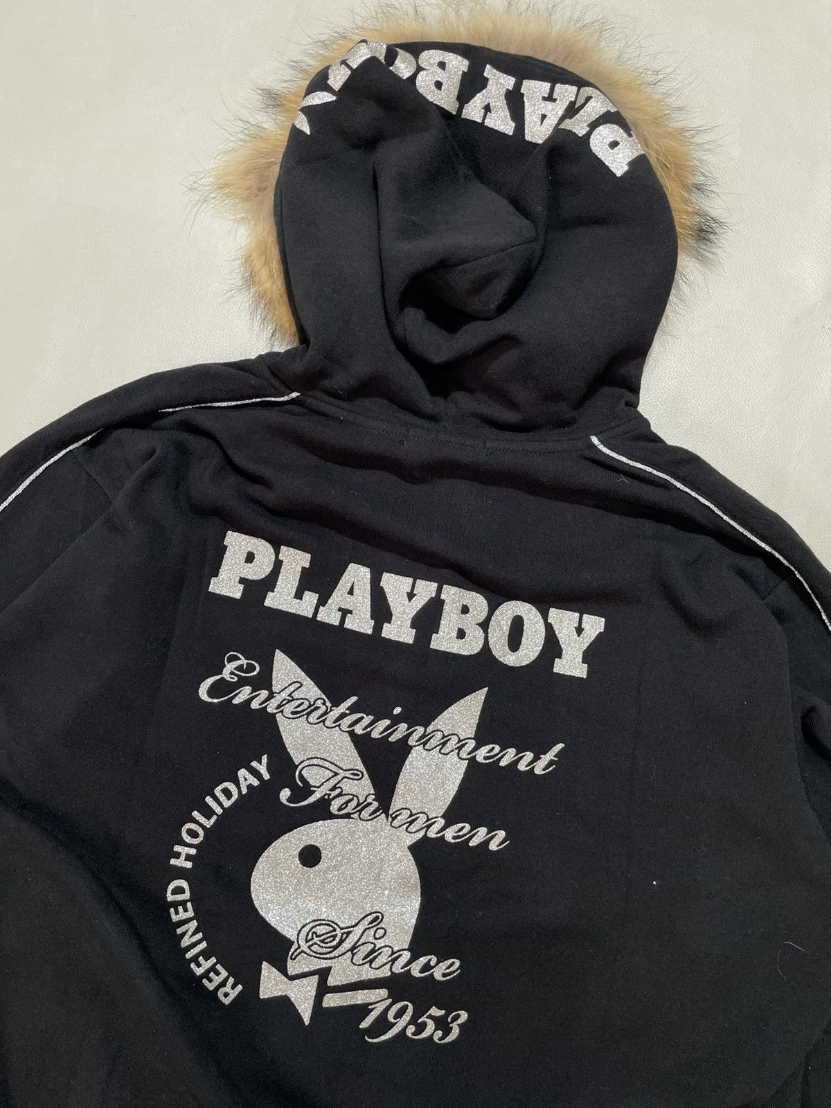Hysteric Glamour Vintage Playboy Zip Fur Hoodie ifsix lgb style Size US XL / EU 56 / 4 - 4 Thumbnail