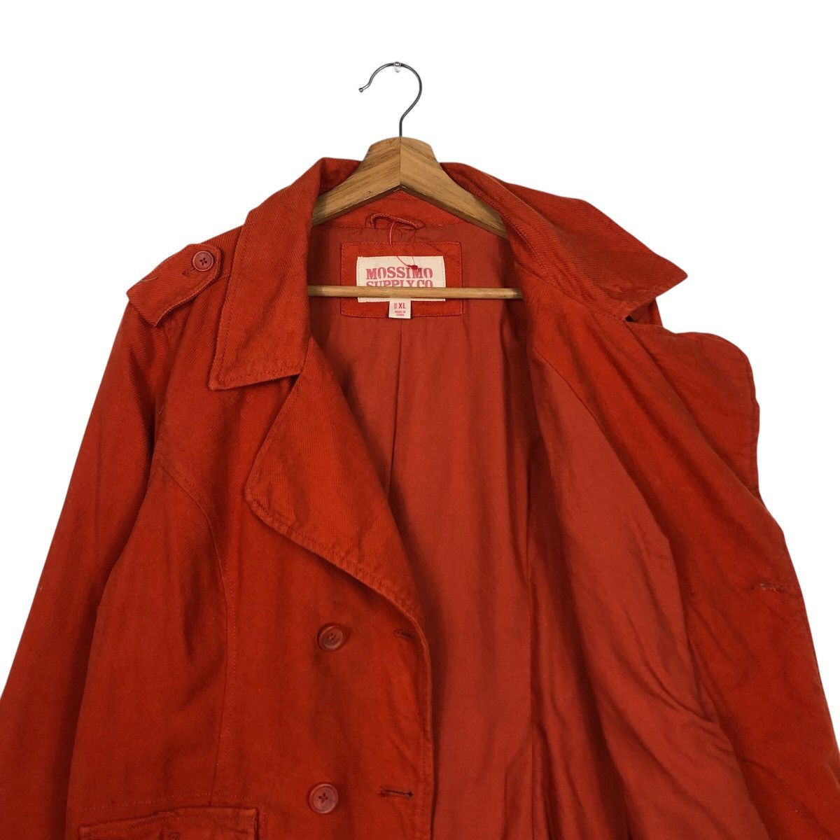 Japanese Brand × Mossimo 📌Rich Red Mossimo Supply Co Bomber Jacket Double Breast Size US XL / EU 56 / 4 - 13 Thumbnail