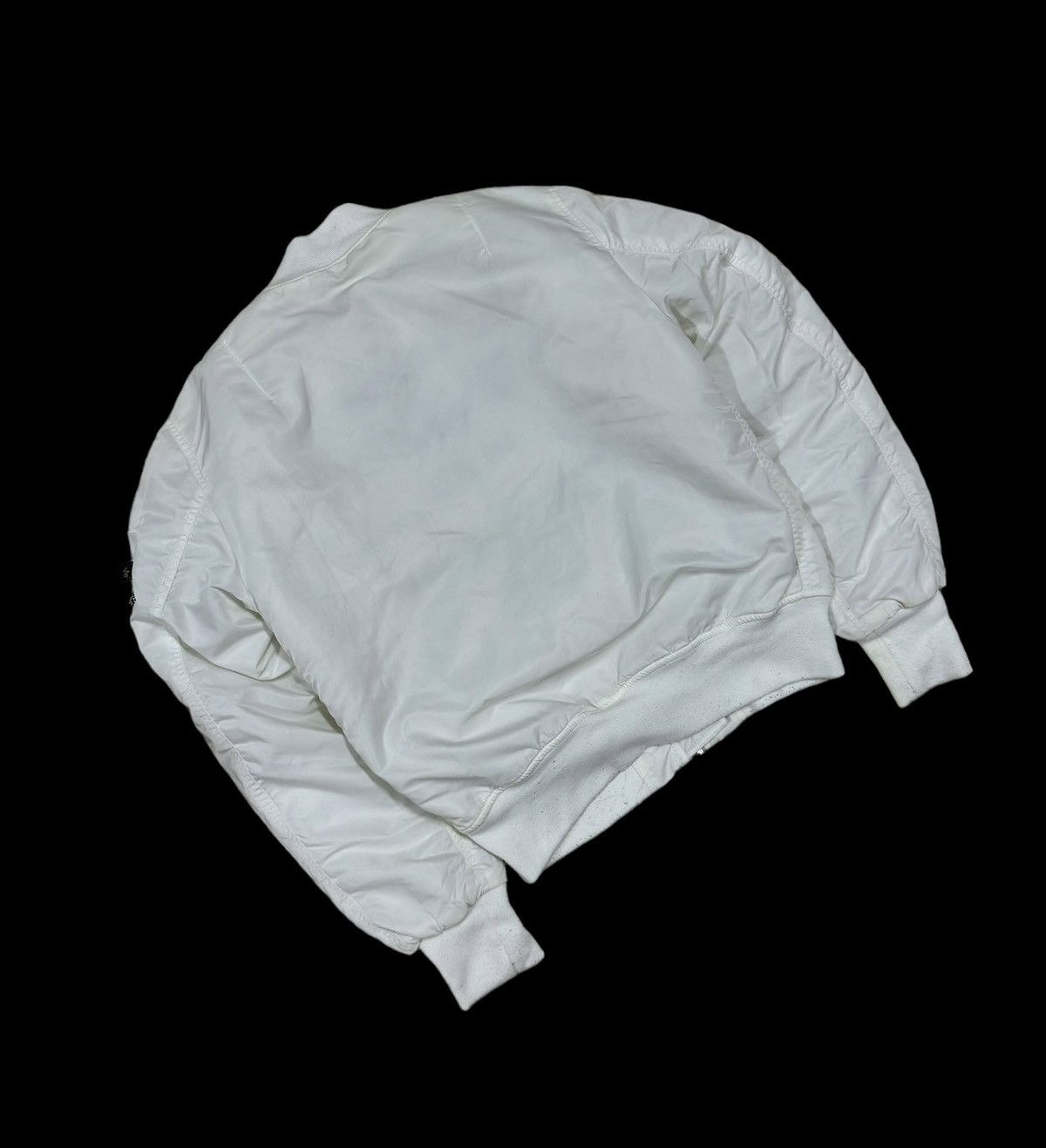 Alpha Industries Alpha Industries X Larne White Ma-1 Bomber Jacket Size US M / EU 48-50 / 2 - 15 Thumbnail
