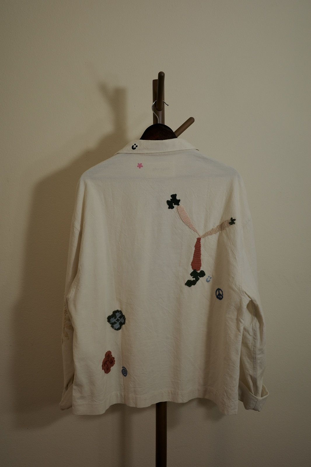Story Mfg. Story mfg short on time off white patches jacket Size US XL / EU 56 / 4 - 3 Thumbnail