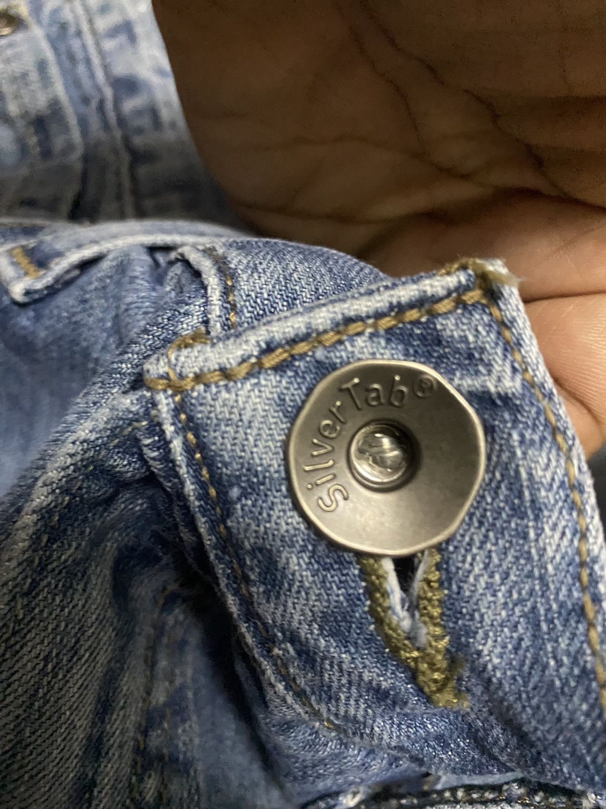 Japanese Brand Baggy Jean Silver Tad Size US 31 - 4 Thumbnail