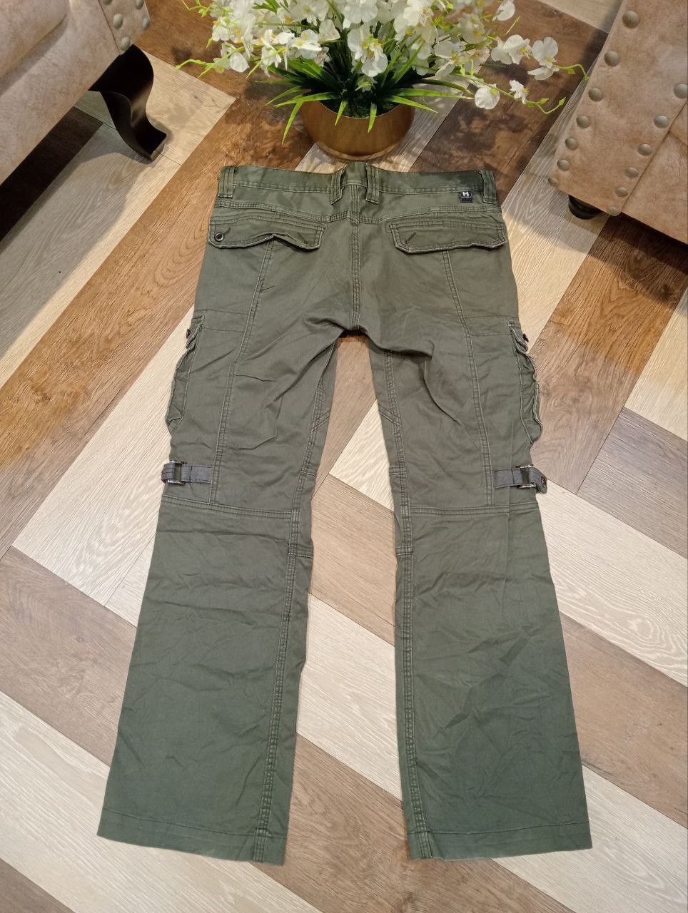 HIDEAWAYS HIDEAWAYS NICOLE JAPAN MULTIPOCKET BANDAGE FLARED PANTS Size US 35 - 12 Thumbnail