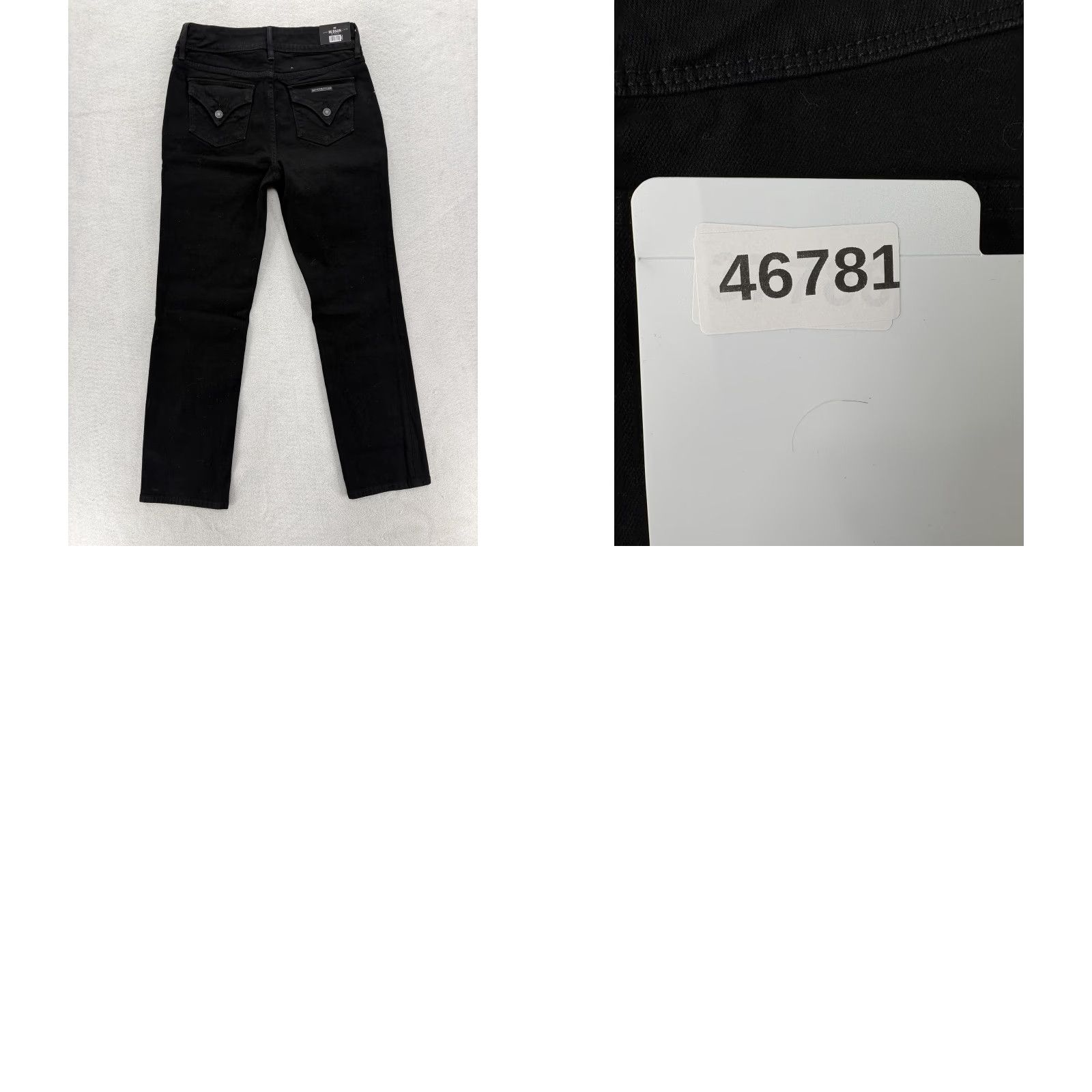 Hudson Hudson Jeans Womens 8 Mid Rise Skinny Stretch Denim Flap Pockets Ankle Black Size 30" / US 8 / IT 44 - 9 Thumbnail