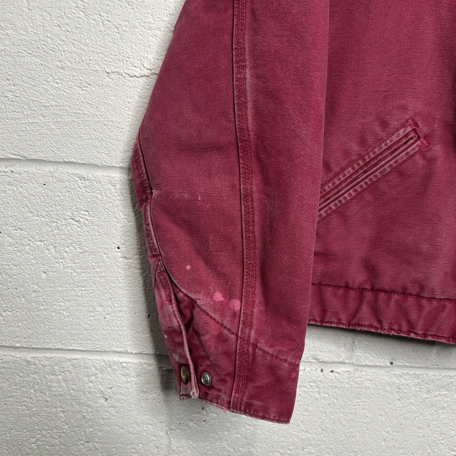 Carhartt Y2K Carhartt Sherpa-Lined Detroit Jacket “Raspberry” WJ097 Size S / US 4 / IT 40 - 7 Thumbnail